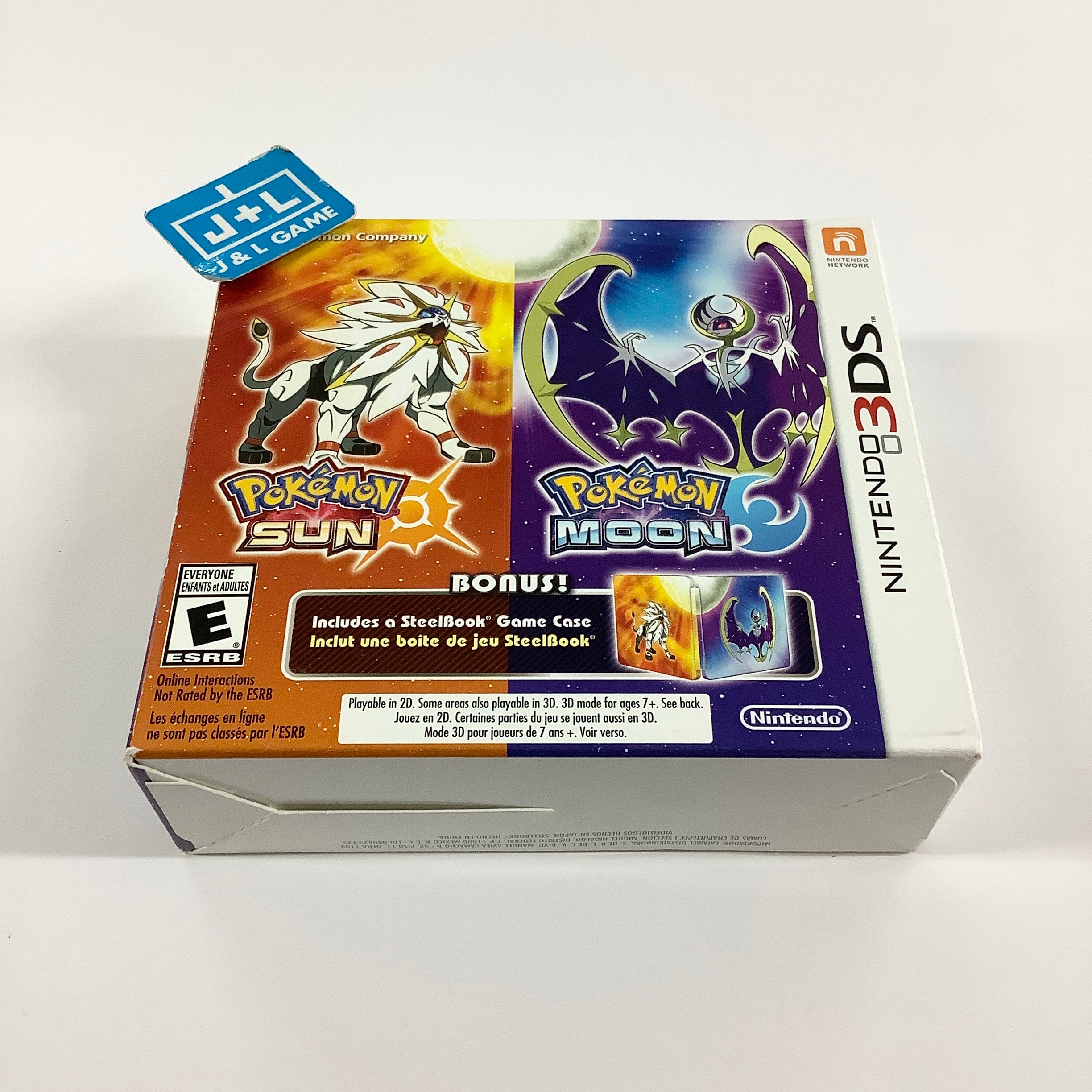 Pokemon Sun and Moon Dual Pack (with Steelbook) - Nintendo 3DS Video Games Nintendo