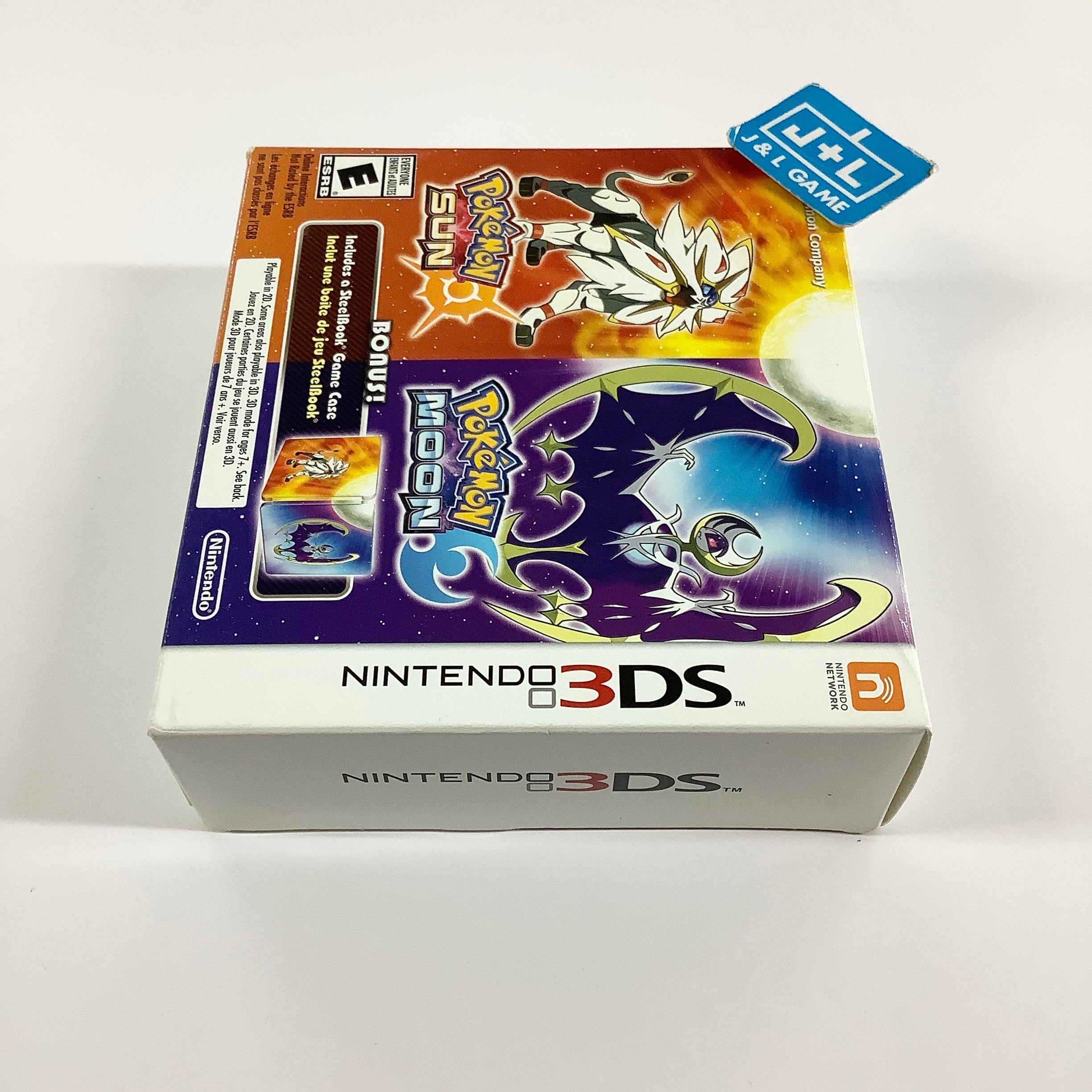 Pokemon Sun and Moon Dual Pack (with Steelbook) - Nintendo 3DS Video Games Nintendo