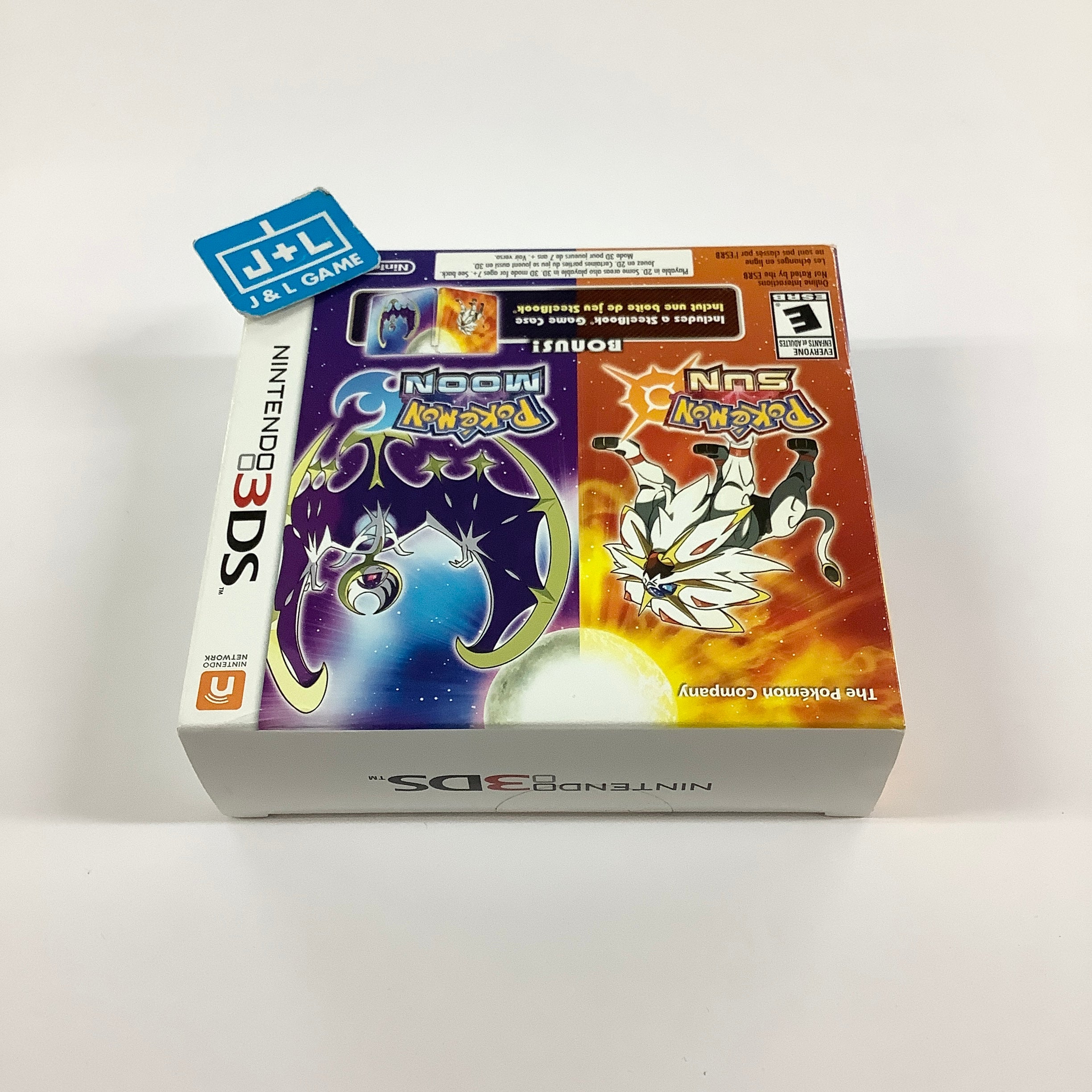 Pokemon Sun and Moon Dual Pack (with Steelbook) - Nintendo 3DS Video Games Nintendo