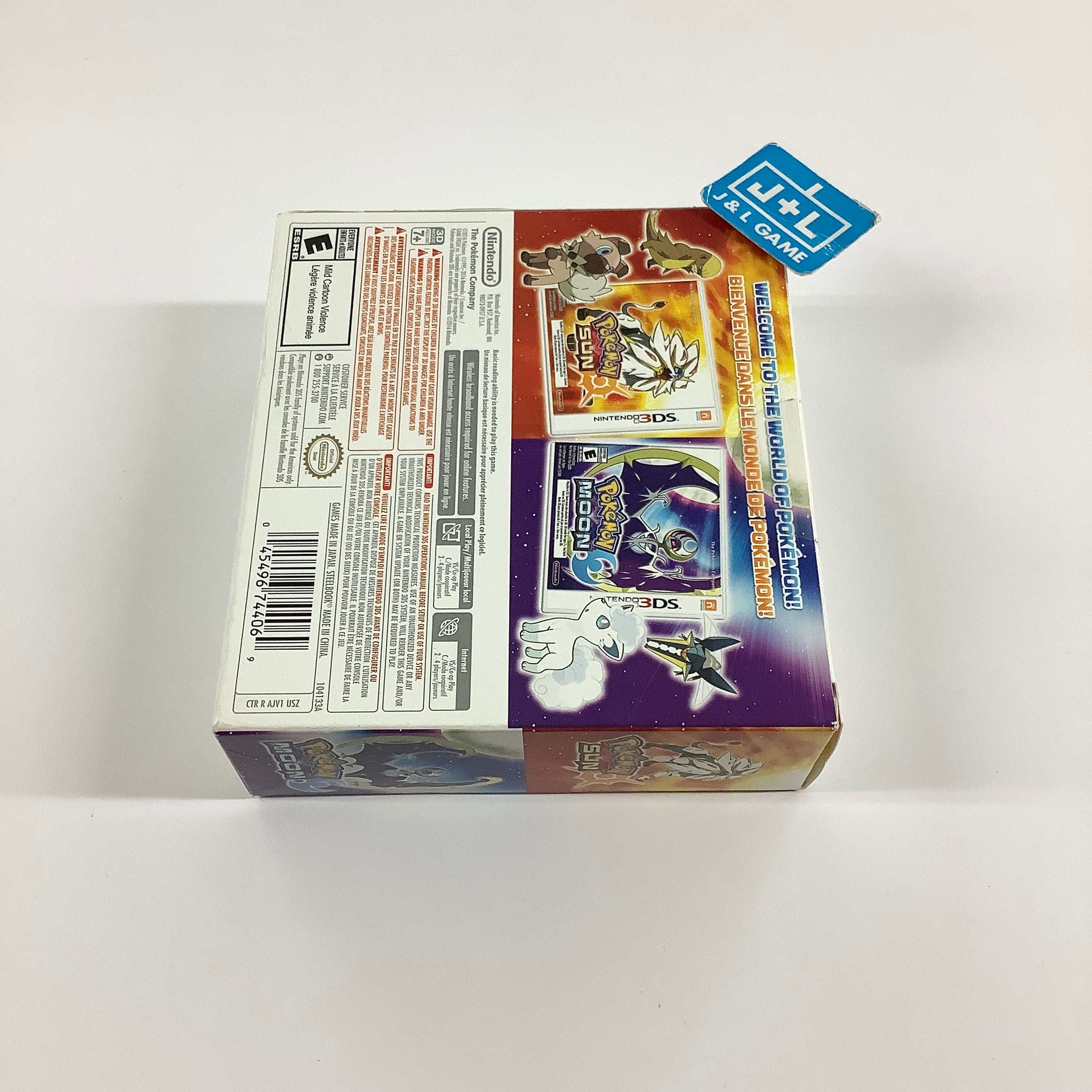 Pokemon Sun and Moon Dual Pack (with Steelbook) - Nintendo 3DS Video Games Nintendo