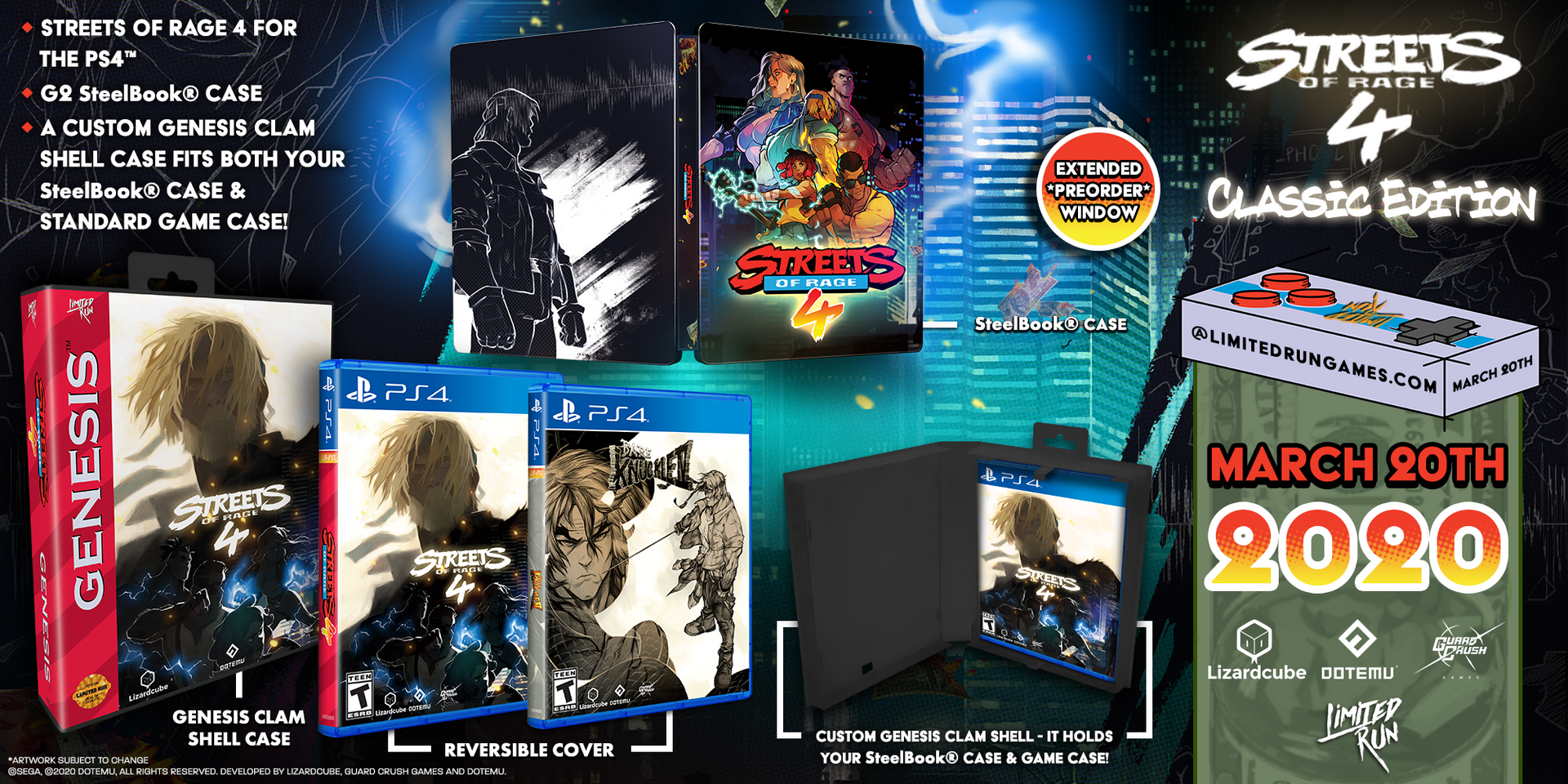 Streets of Rage 4 (Steelbook) - (PS4) PlayStation 4 [Pre-Owned] Video Games Merge Games   