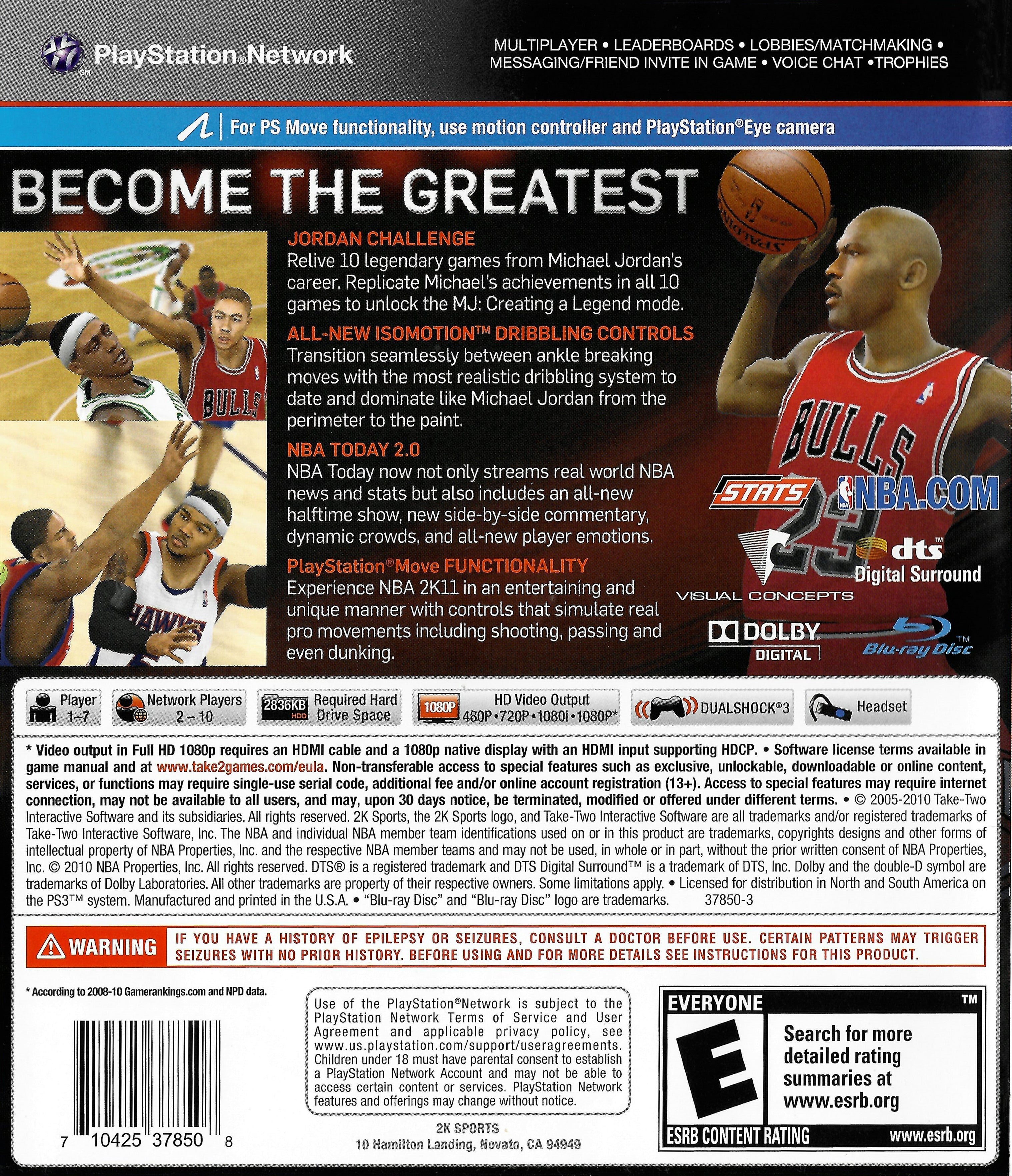 NBA 2K11 - (PS3) PlayStation 3 [Pre-Owned]