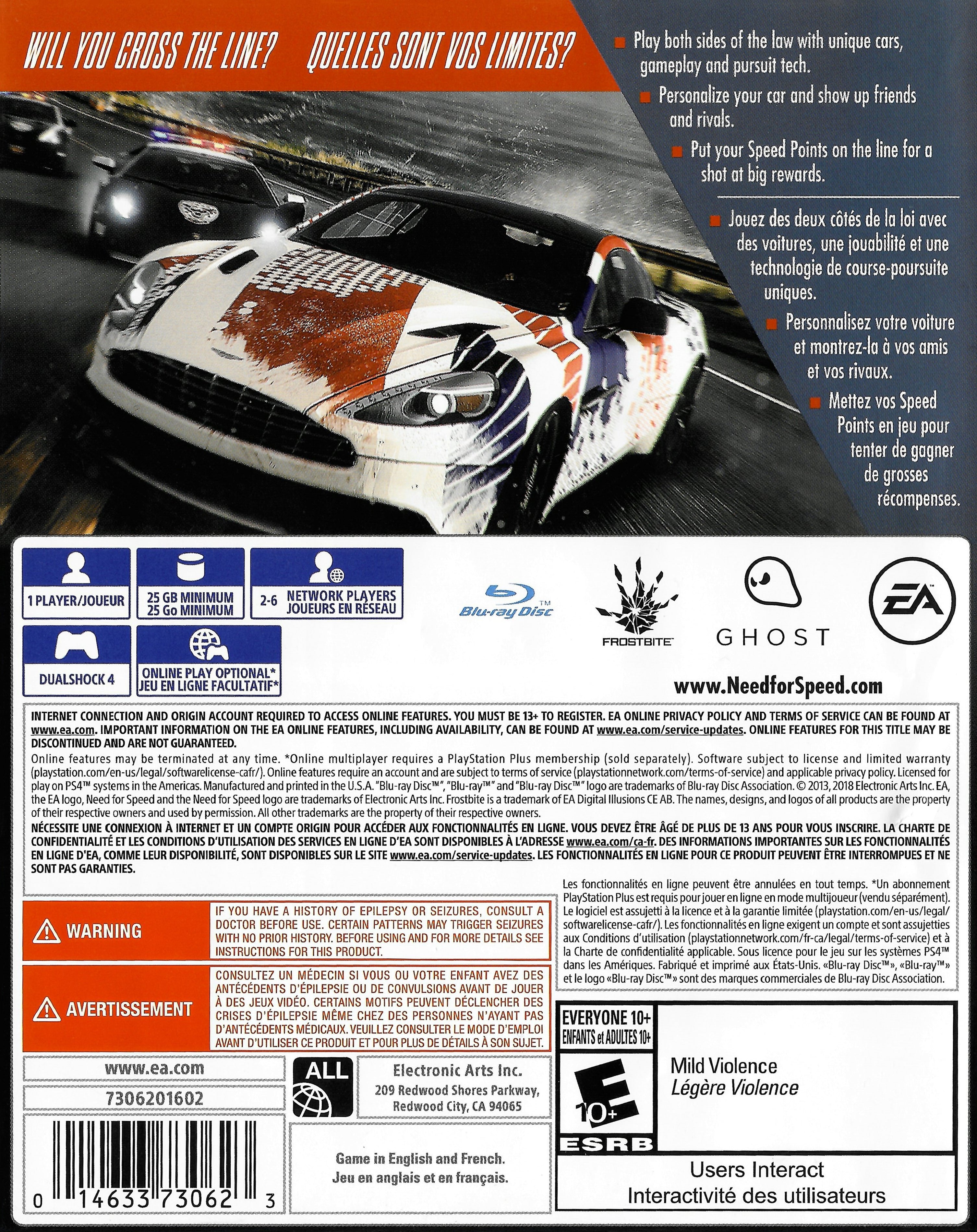 Need for Speed: Rivals (PlayStation Hits) - (PS4) PlayStation 4 Video Games Electronic Arts