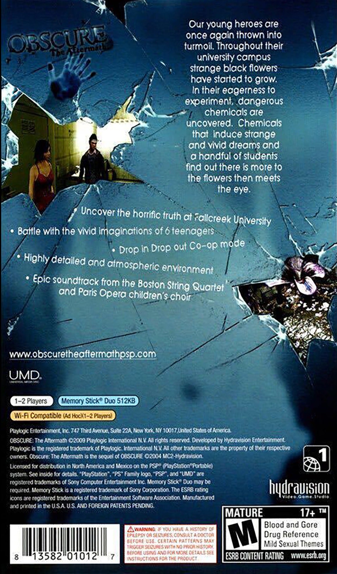 Obscure: The Aftermath - Sony PSP [Pre-Owned] Video Games Playlogic   