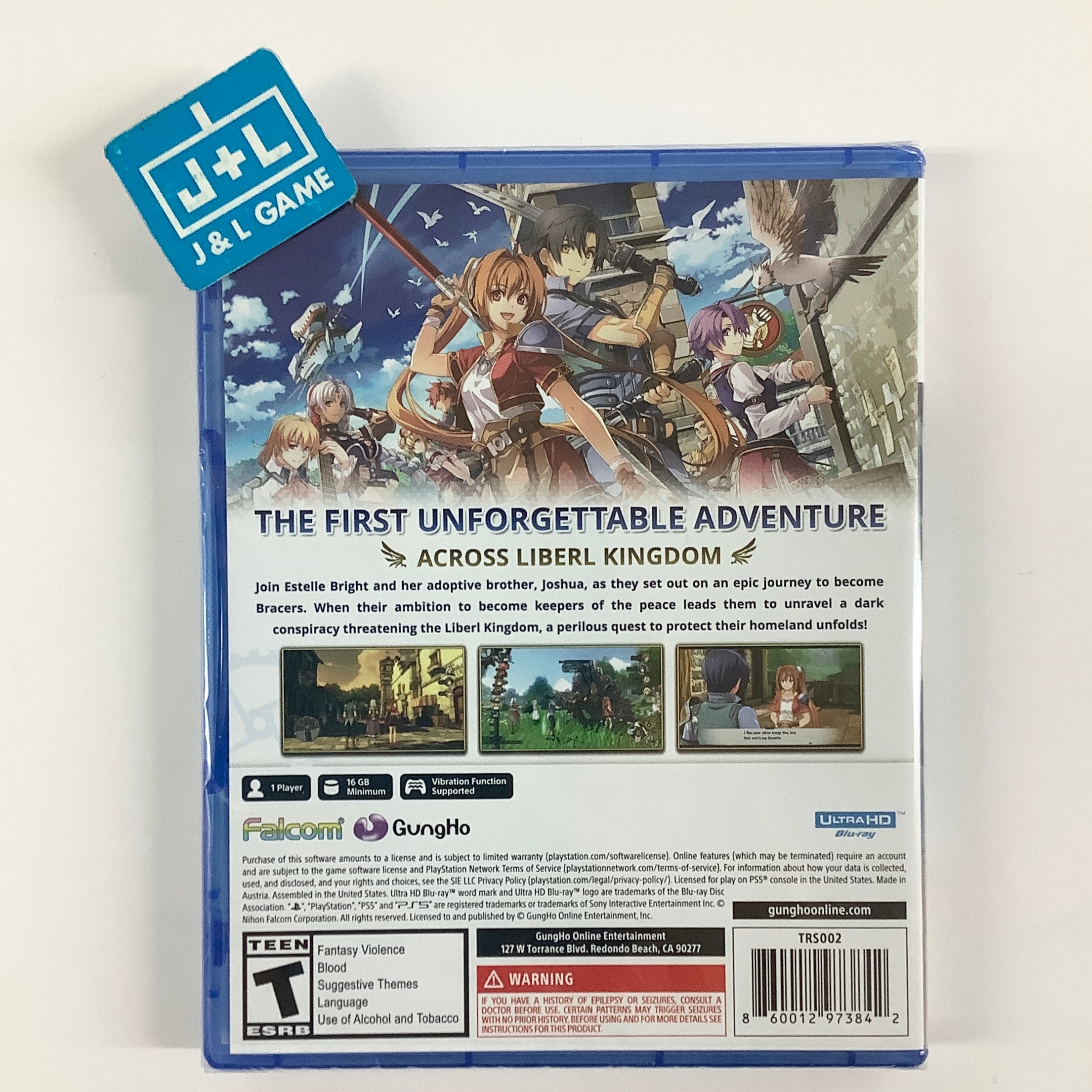 Trails in the Sky 1st Chapter - (PS5) PlayStation 5 Video Games GungHo Online Entertainment America