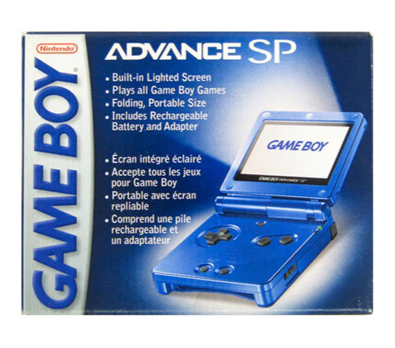 Nintendo Game Boy Advance SP Console AGS-001 (Cobalt Blue) - (GBA) Game Boy Advance SP [Pre-Owned]
