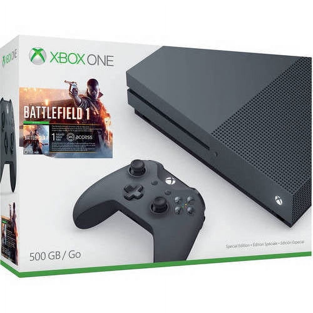 Xbox One S 500GB Special Edition Console - Battlefield 1 Bundle Consoles Microsoft   