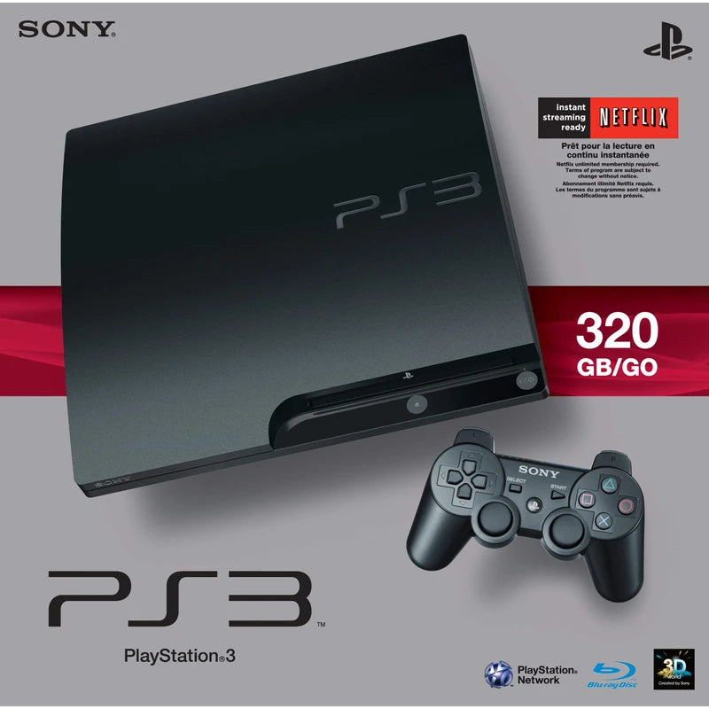 Sony PlayStation 3 Slim 320 GB Console - (PS3) Playstation 3 [Pre-Owned] Consoles Sony   