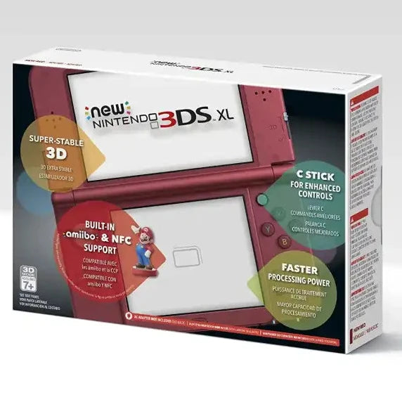 New Nintendo 3DS XL Console (Red) - Nintendo 3DS [Pre-Owned] Consoles Nintendo   