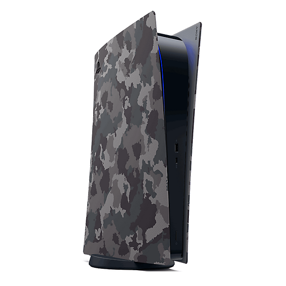 Sony PlayStation 5 Digtal Console Cover (Gray Camoflauge) - (PS5) Playstation 5 Accessories J&L Video Games New York City   