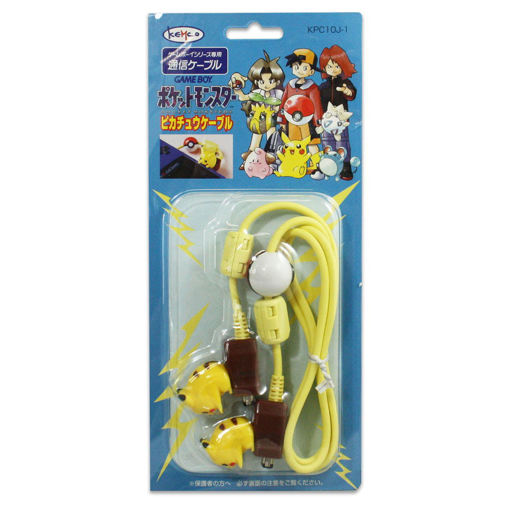 Kemco Link Cable (Pikachu Yellow) - (GBC) Game Boy Color [Pre-Owned] Accessories Kemco