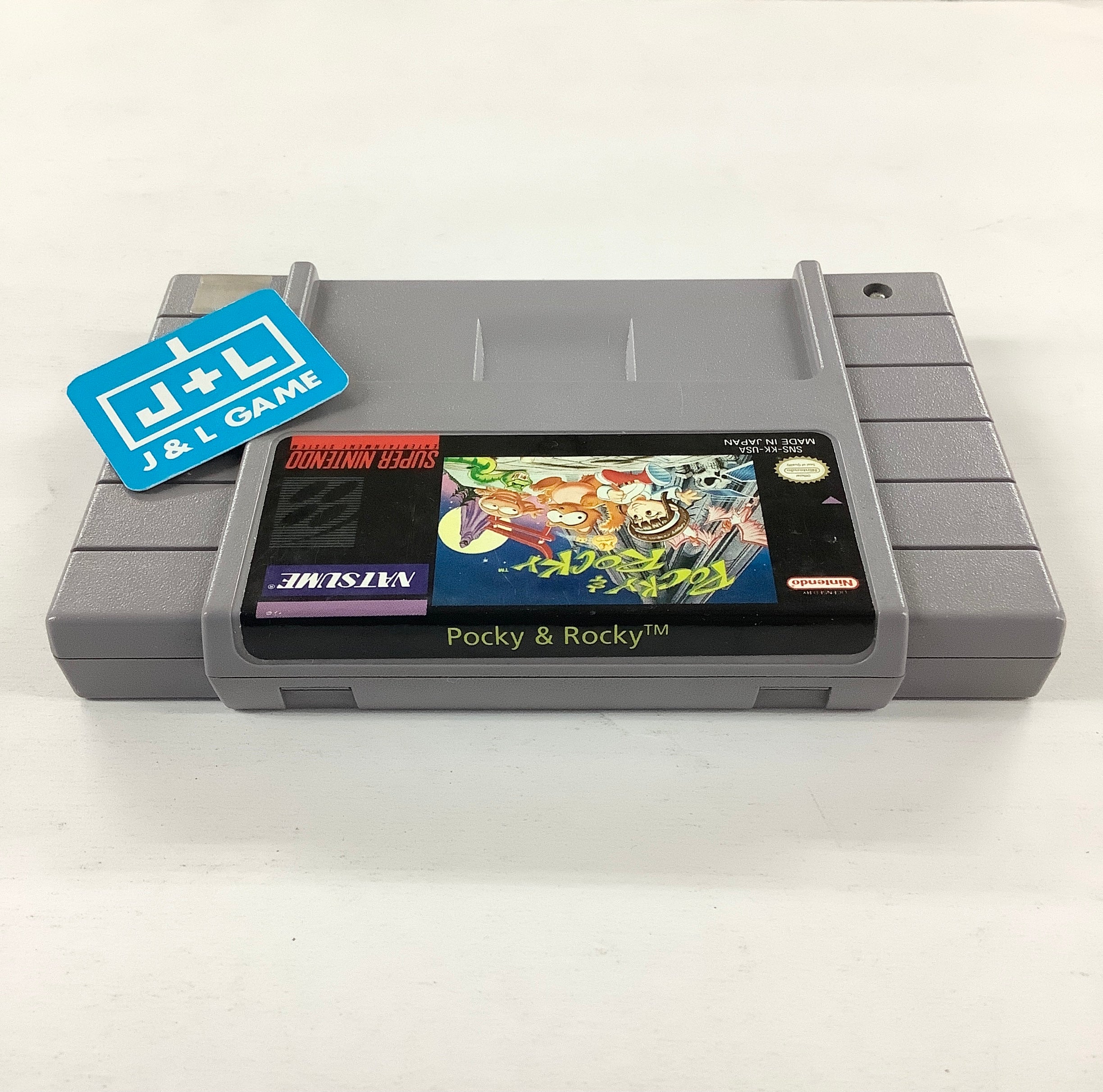 Pocky & Rocky - (SNES) Super Nintendo [Pre-Owned] Video Games Natsume   