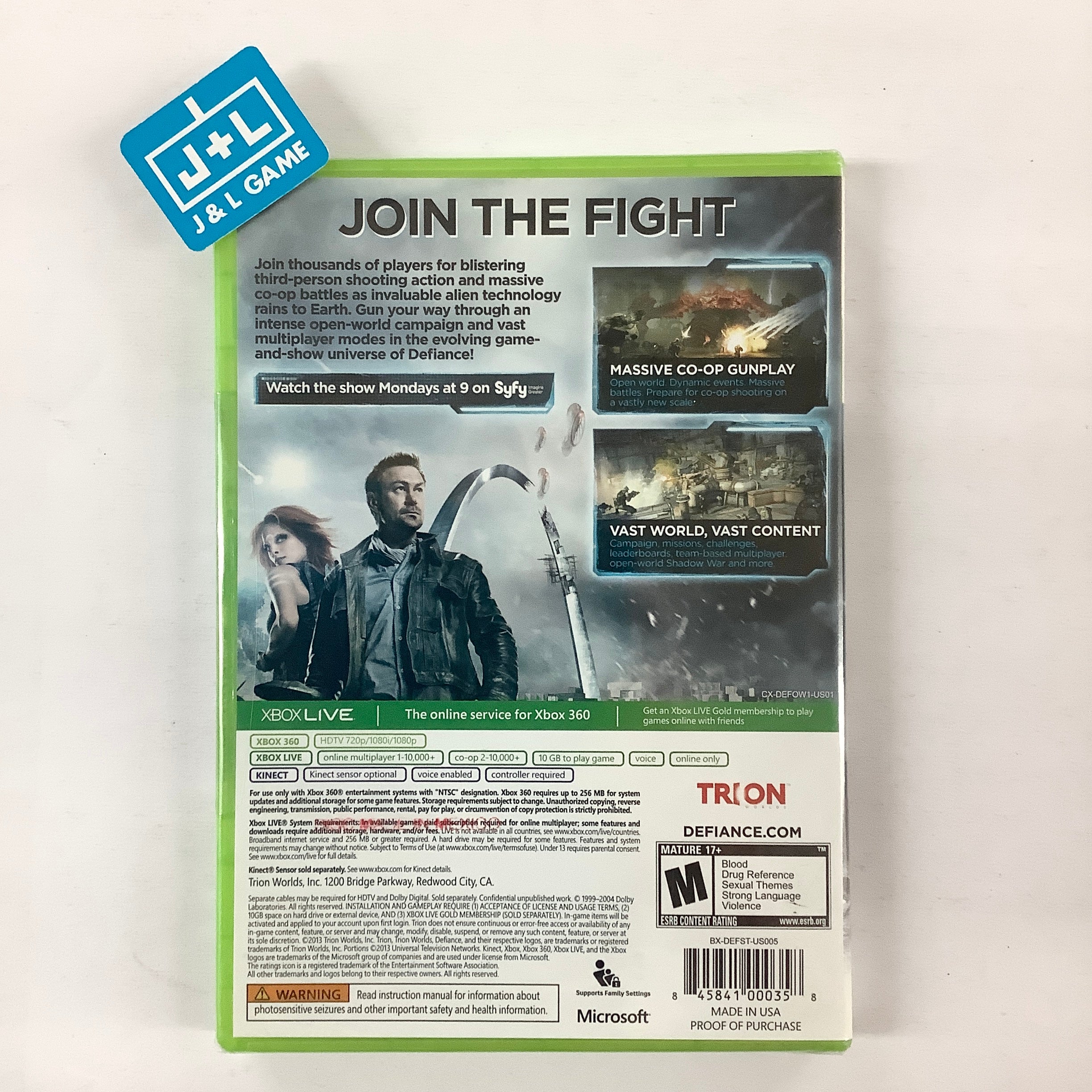 Defiance - Xbox 360 | J&L Game