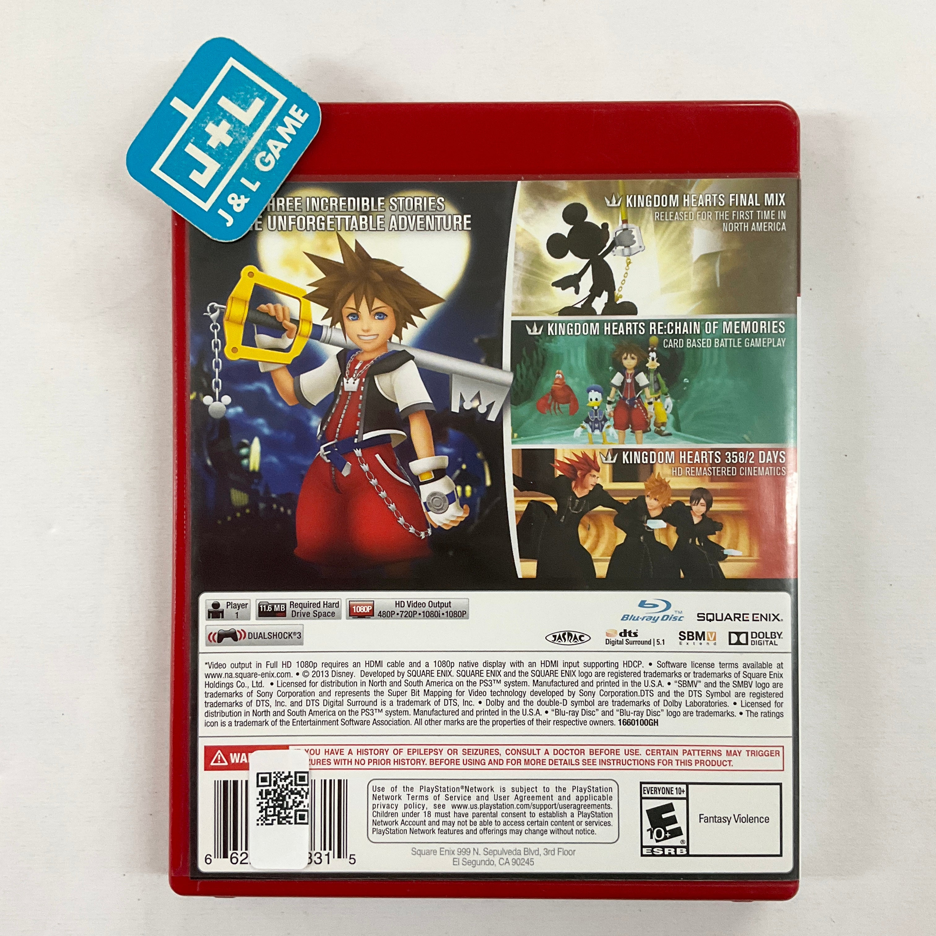 Kingdom Hearts HD 1.5 ReMIX (Greatest Hits) - (PS3) PlayStation 3