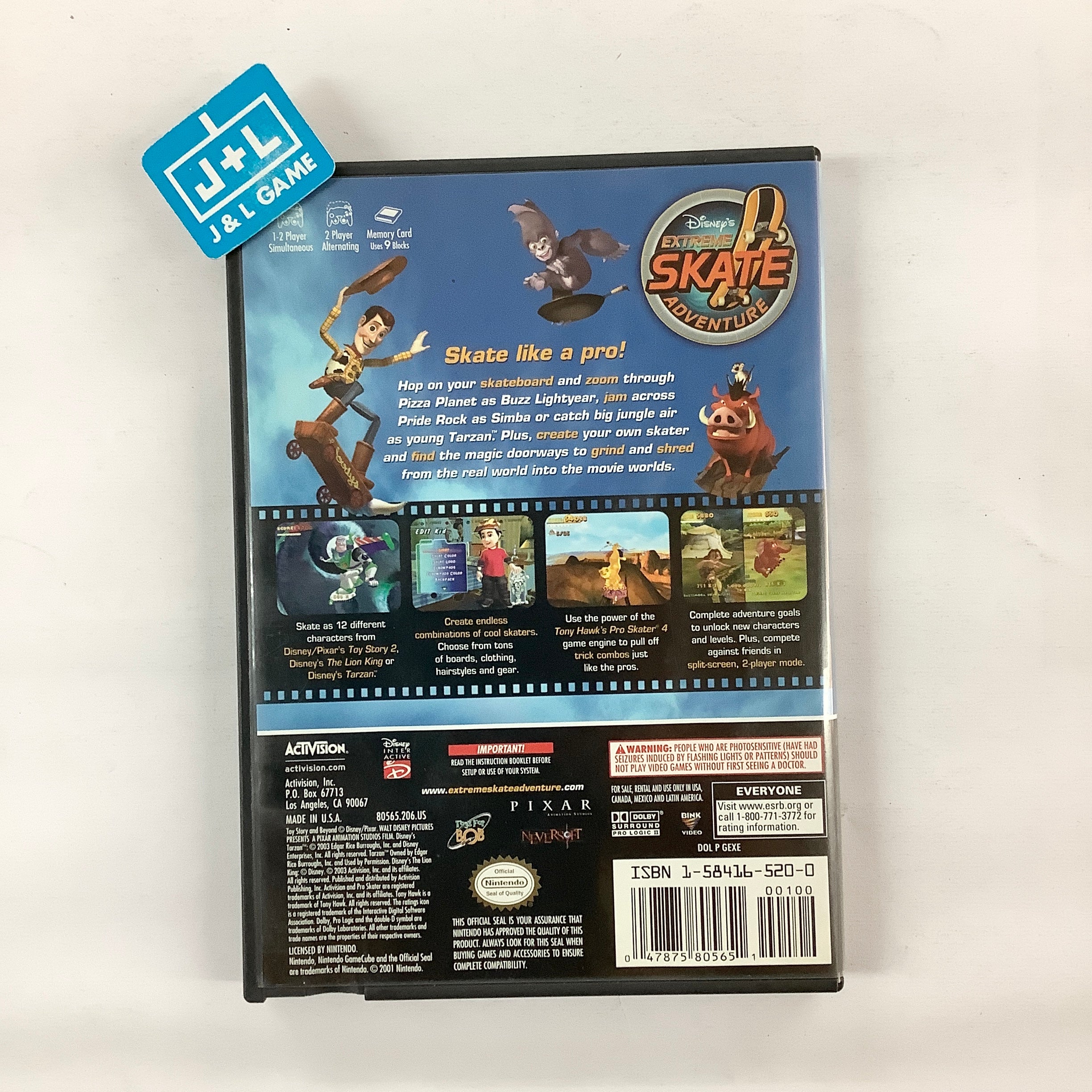 Disney's Extreme Skate Adventure - (GC) GameCube [Pre-Owned] Video Games Activision   