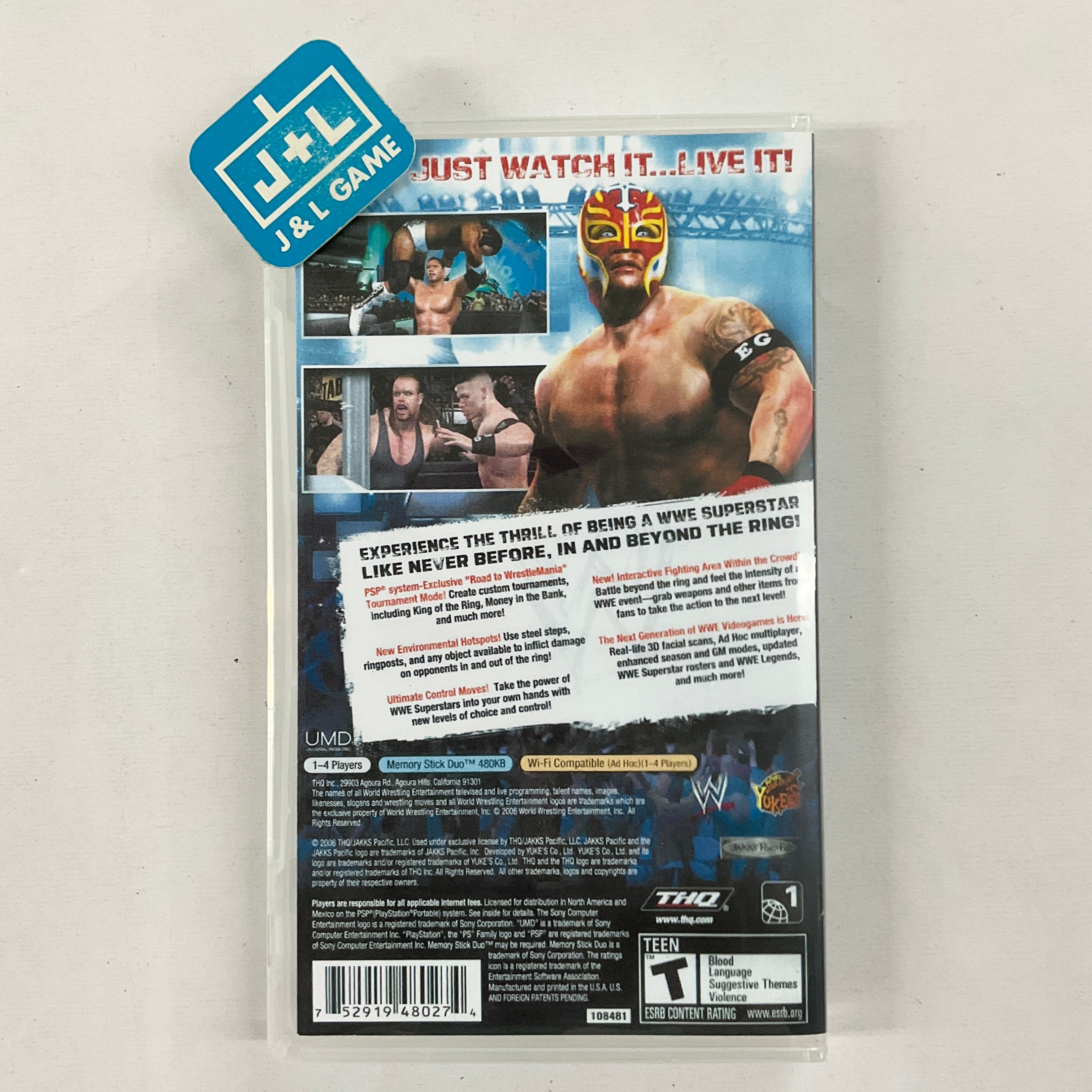 WWE SmackDown vs. Raw 2007 - SONY PSP [Pre-Owned] Video Games THQ   