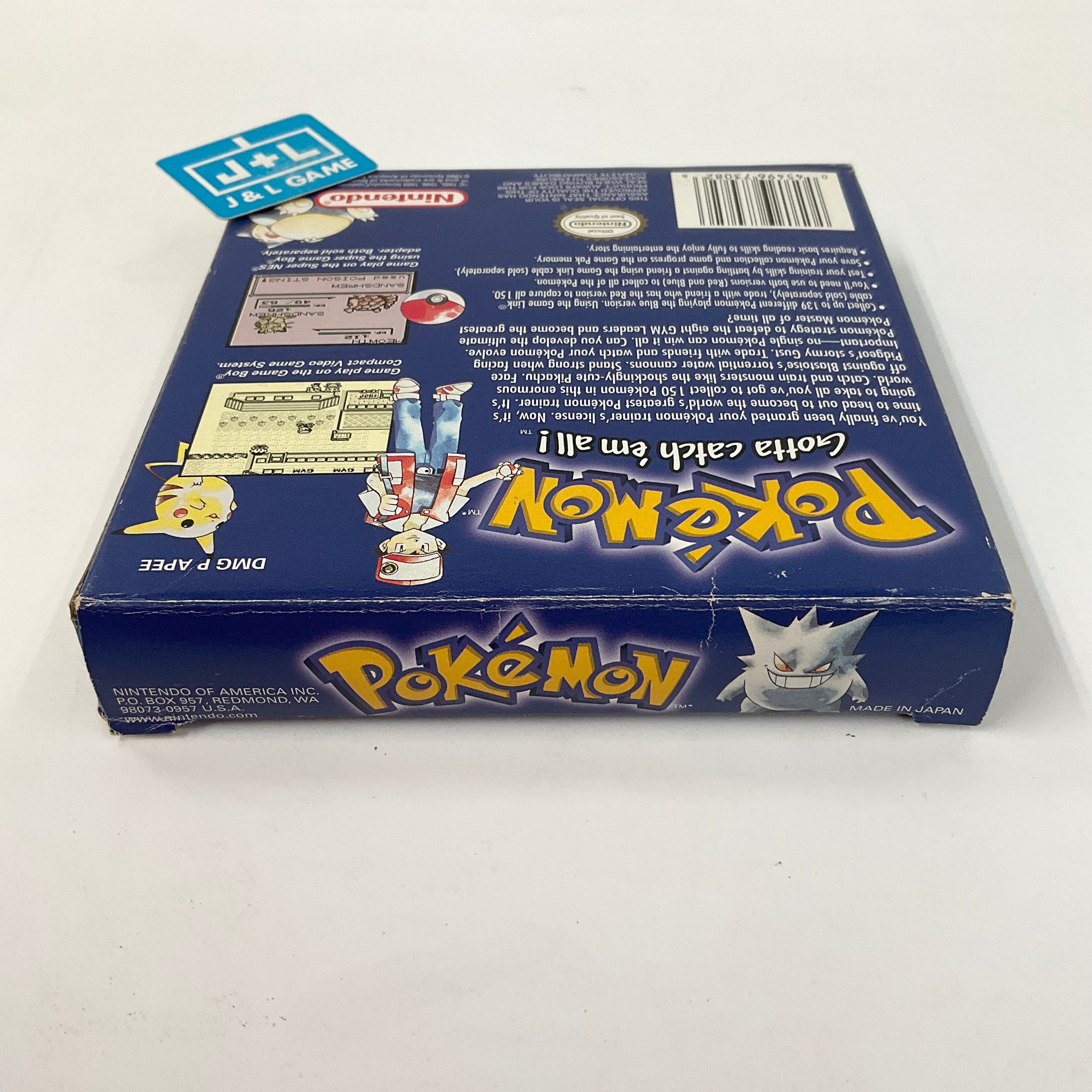 Pokemon Blue Version - (GB) Game Boy [Pre-Owned] Video Games Nintendo   