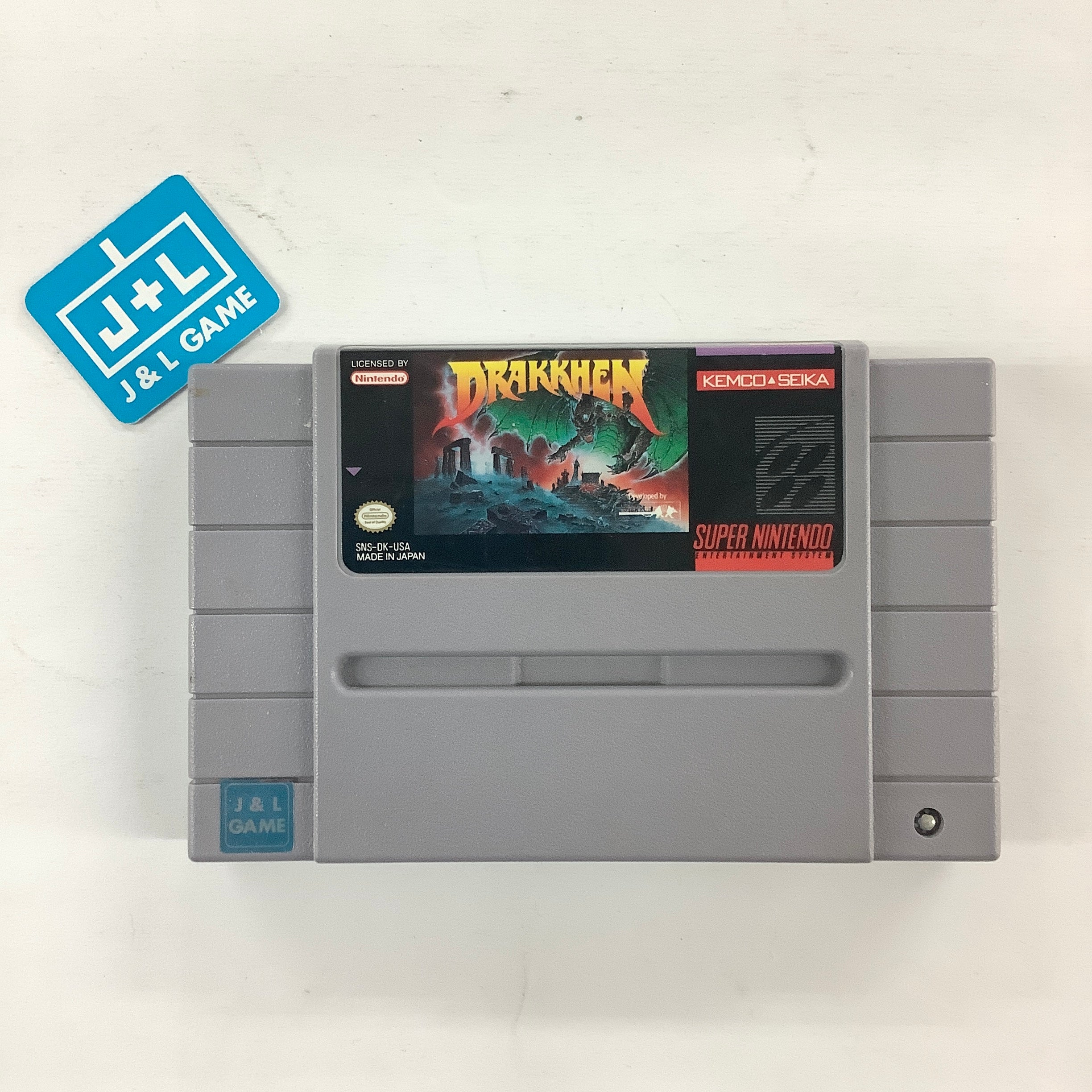 Drakkhen - (SNES) Super Nintendo [Pre-Owned] Video Games Kemco   