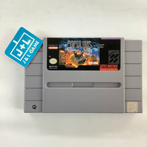 Populous - (SNES) Super Nintendo [Pre-Owned] Video Games Acclaim   