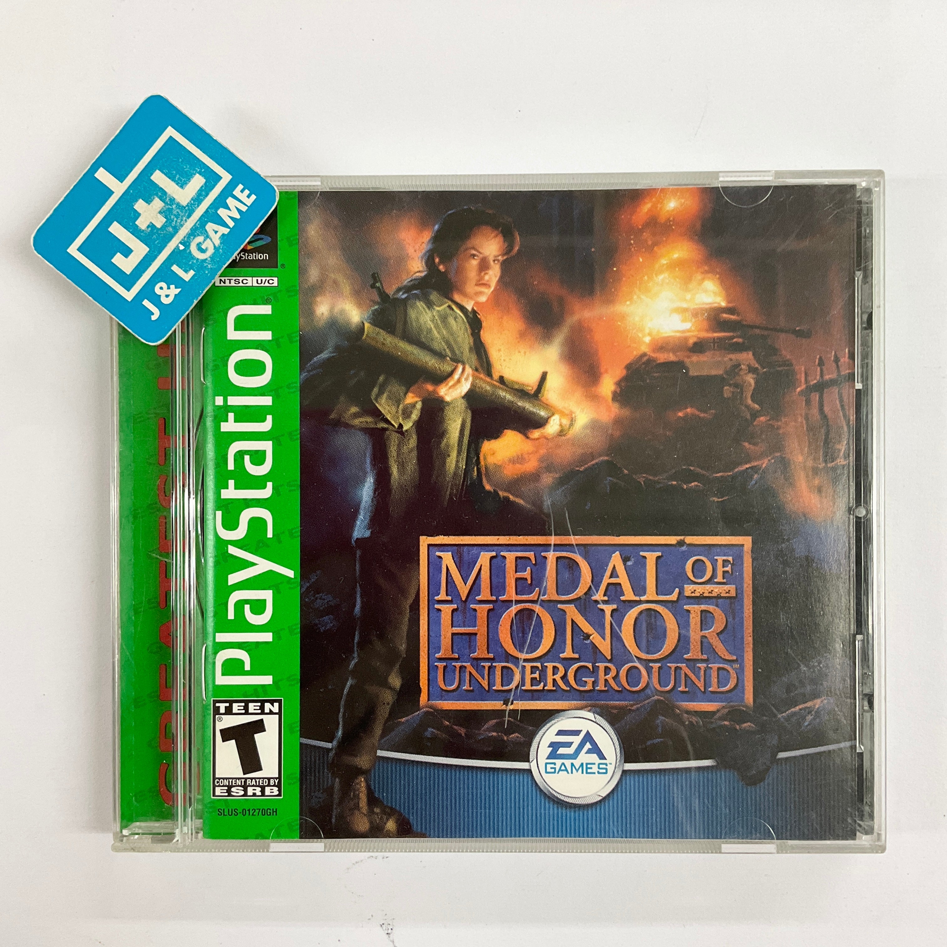 Medal of Honor Underground (Greatest Hits) - (PS1) PlayStation 1 [Pre-Owned] Video Games Electronic Arts   