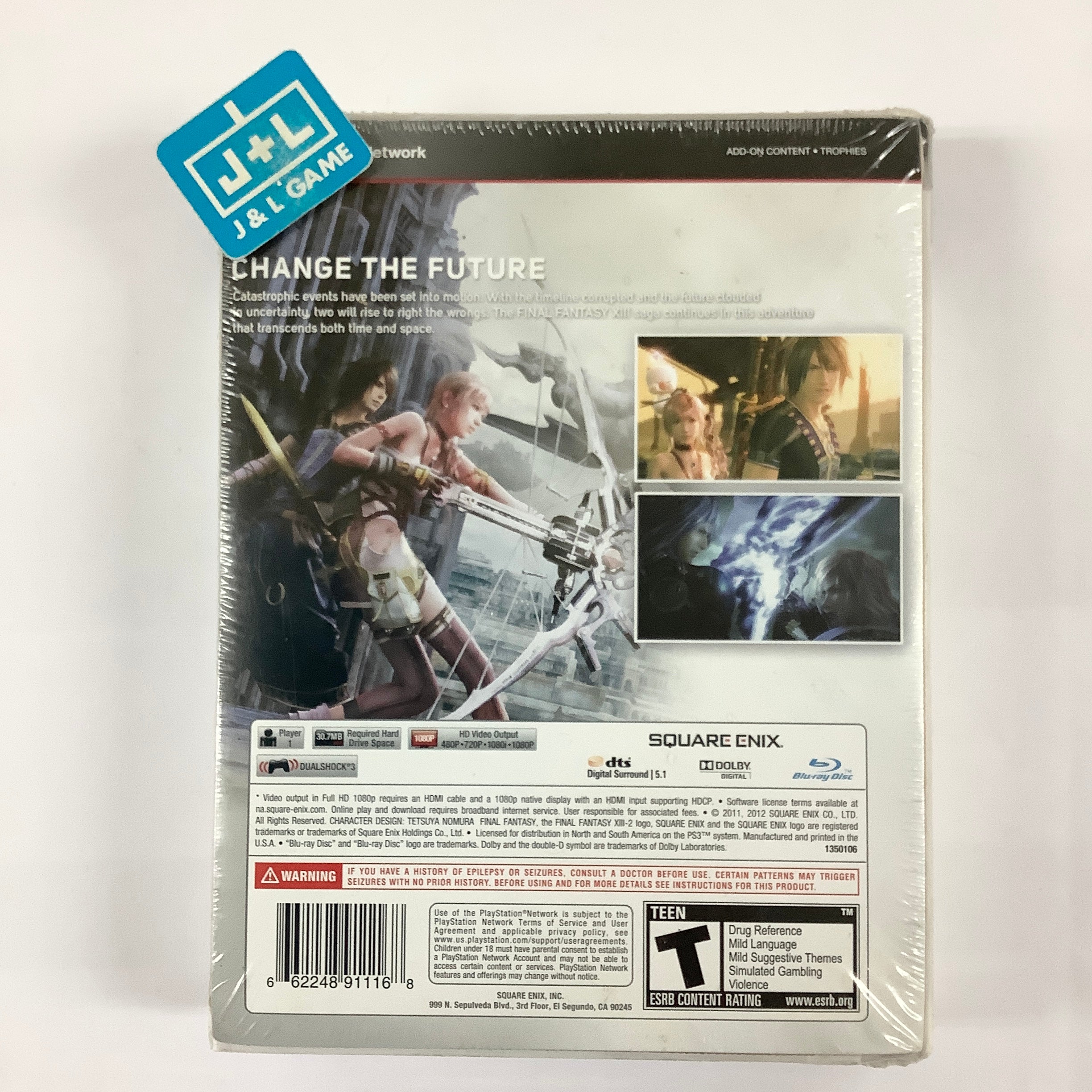 Final Fantasy XIII-2 (Limited Collector's Edition) - (PS3) PlayStation 3 Video Games Square Enix   