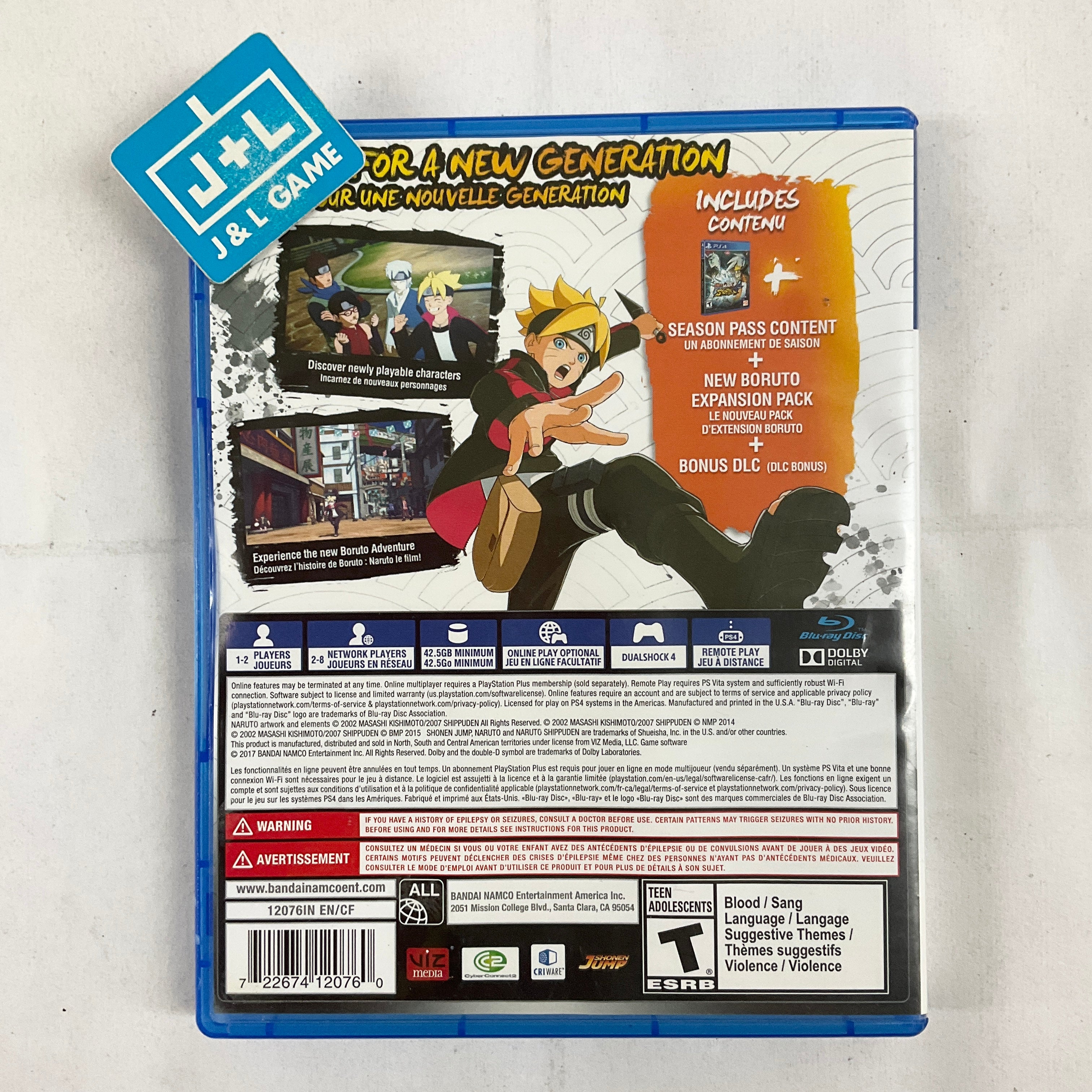 Naruto Shippuden: Ultimate Ninja Storm 4 - Road to Boruto - (PS4) PlayStation 4 [Pre-Owned] Video Games BANDAI NAMCO Entertainment