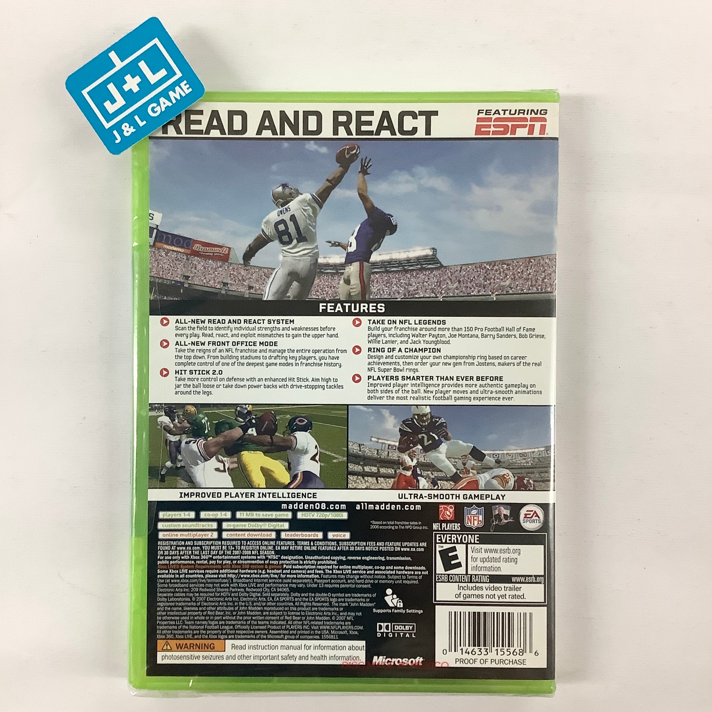 Madden NFL 08 - Xbox 360 Video Games EA Sports   
