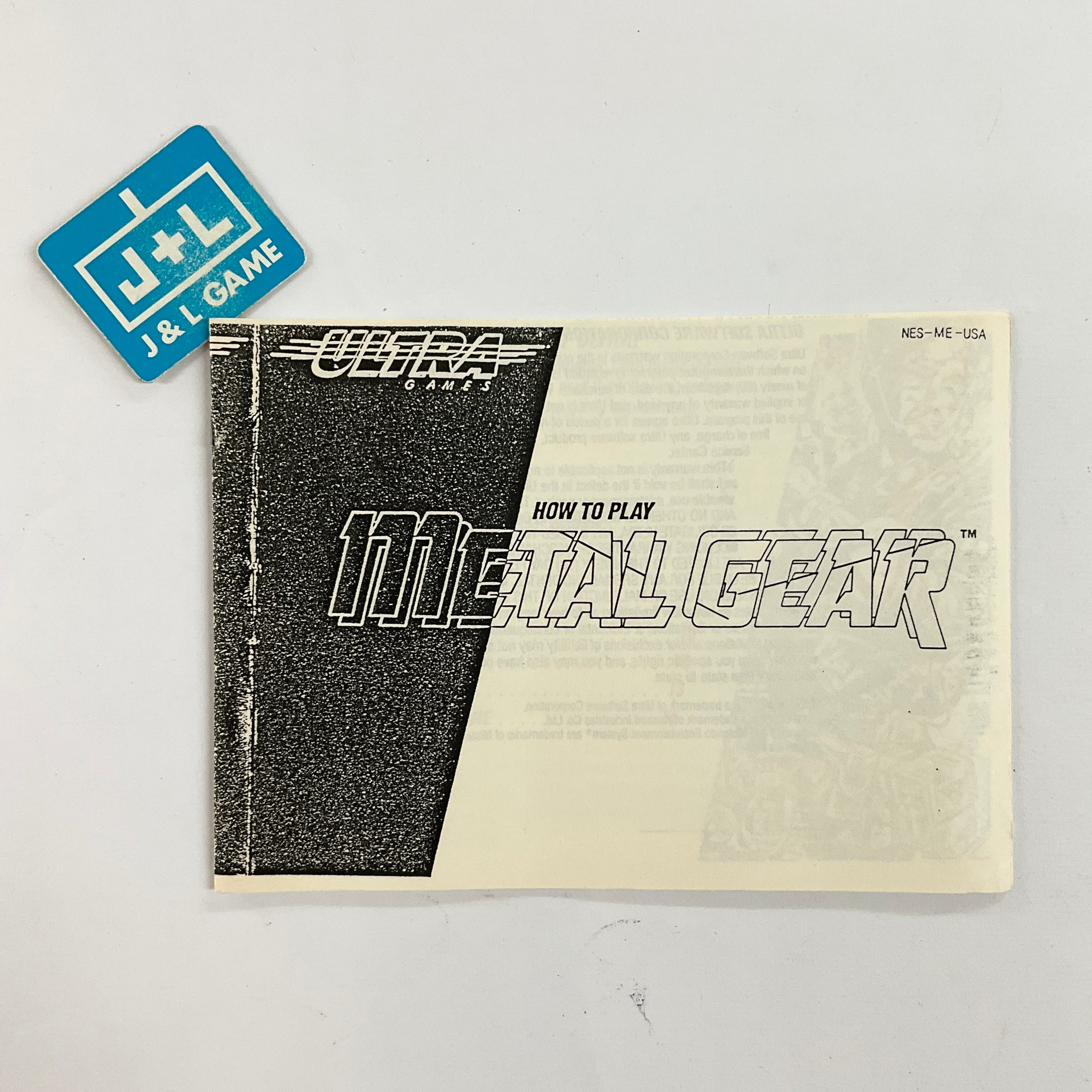 Metal Gear - (NES) Nintendo Entertainment System [Pre-Owned] Video Games Ultra   