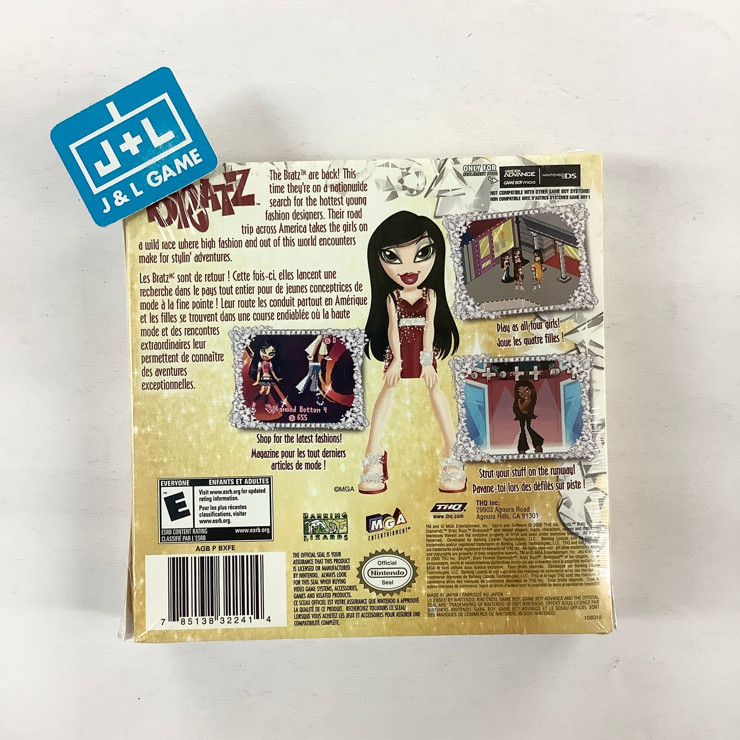 Bratz: Forever Diamondz - (GBA) Game Boy Advance Video Games THQ   