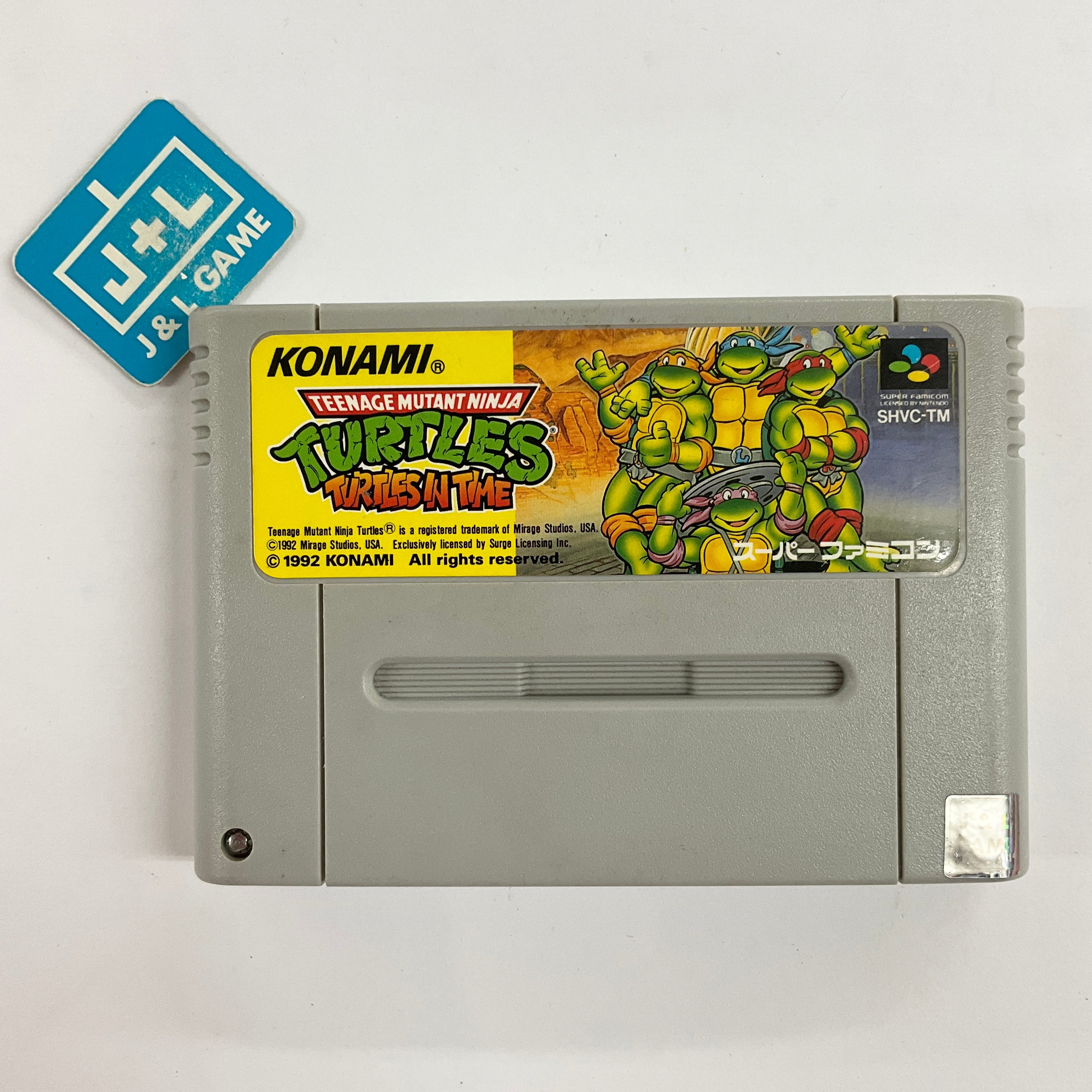 Teenage Mutant Ninja Turtles: Turtles in Time - (SFC) Super Famicom [Pre-Owned] (Japanese Import) Video Games Konami   