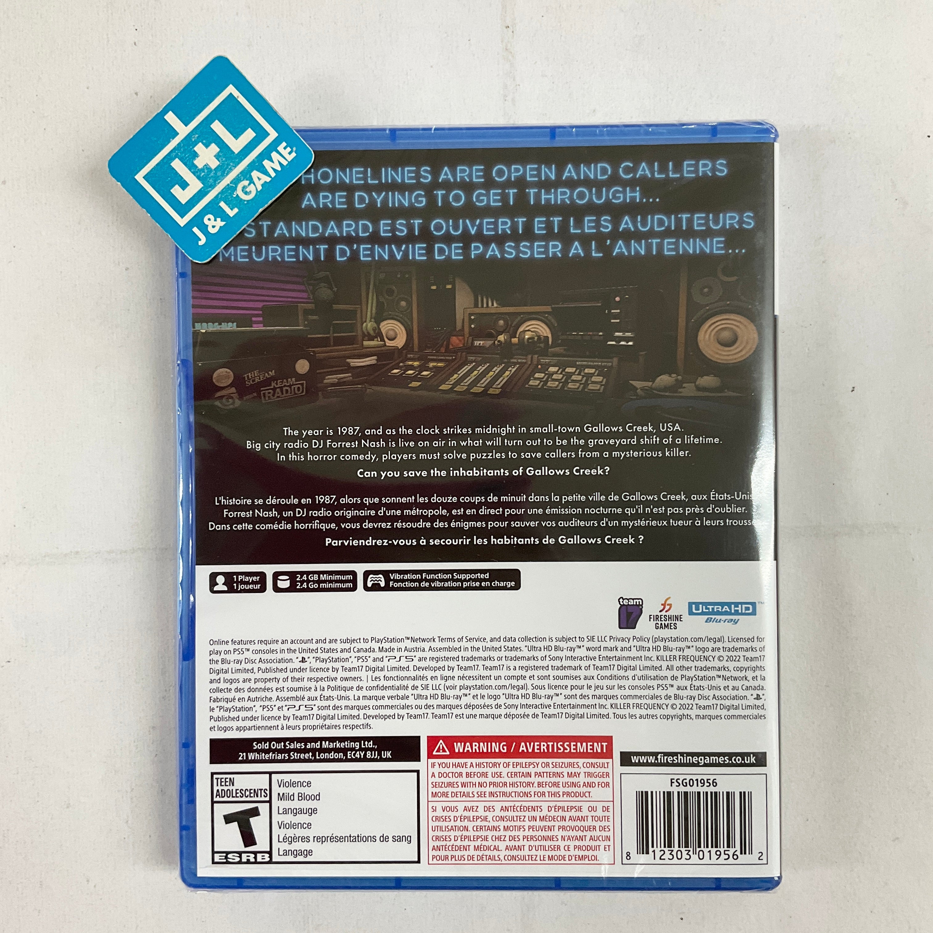 Killer Frequency - (PS5) PlayStation 5 Video Games Fireshine Games   
