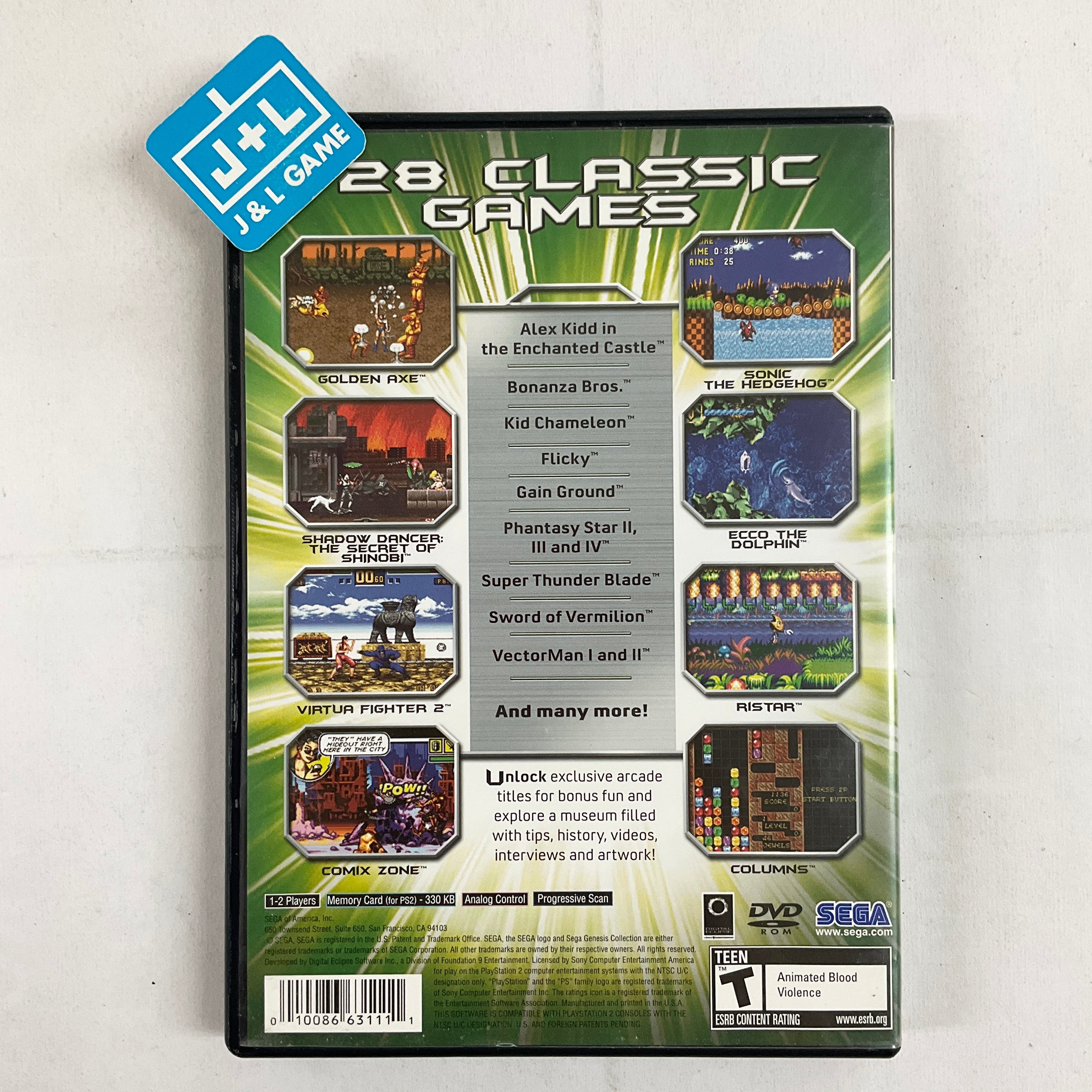 Sega Genesis Collection - (PS2) PlayStation 2 [Pre-Owned] Video Games Sega   