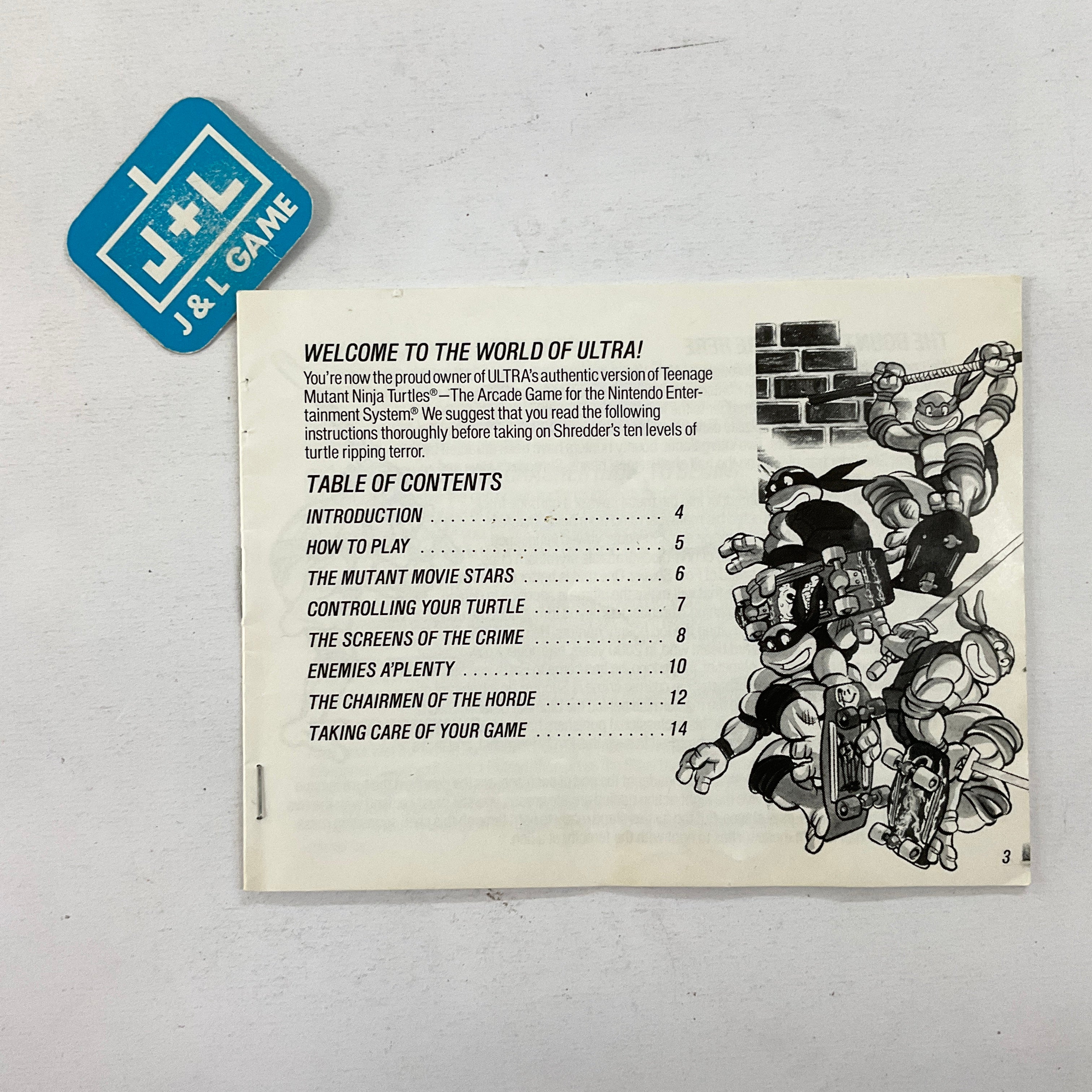 Teenage Mutant Ninja Turtles II: The Arcade Game - (NES) Nintendo