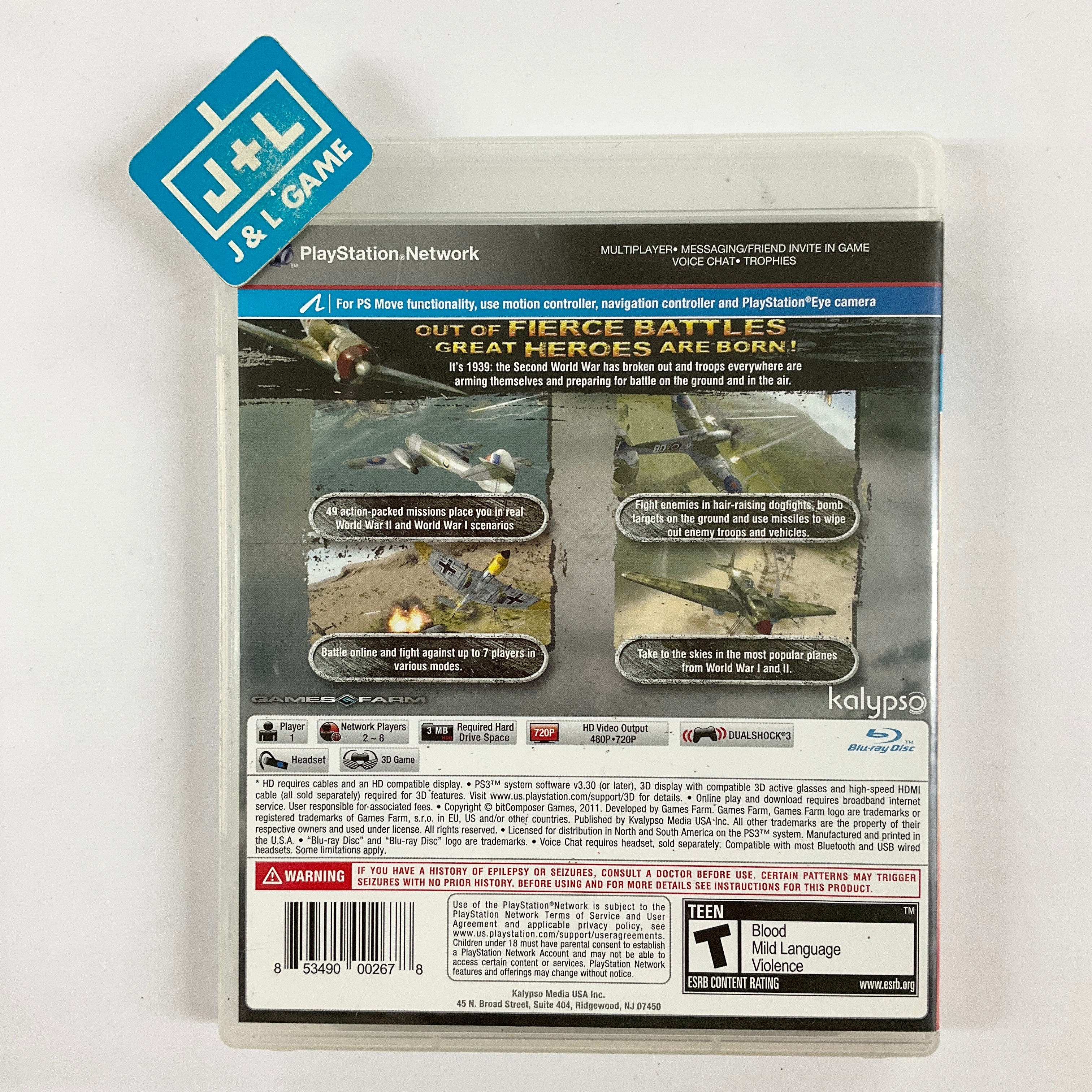 Air Conflicts: Secret Wars - (PS3) PlayStation 3 [Pre-Owned] Video Games Kalypso   
