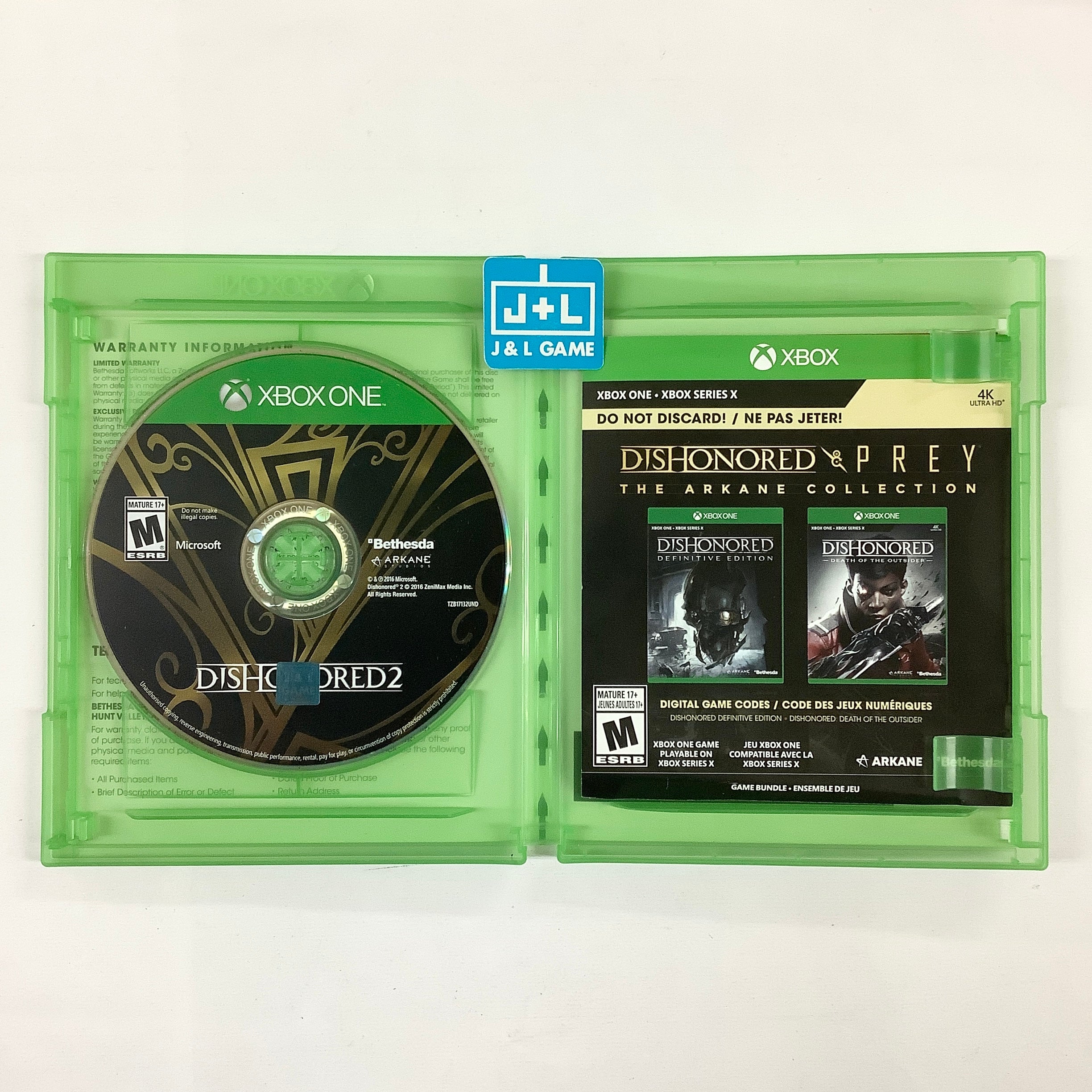 Dishonored and Prey: The Arkane Collection - (XB1) Xbox One [Pre-Owned] Video Games Bethesda   