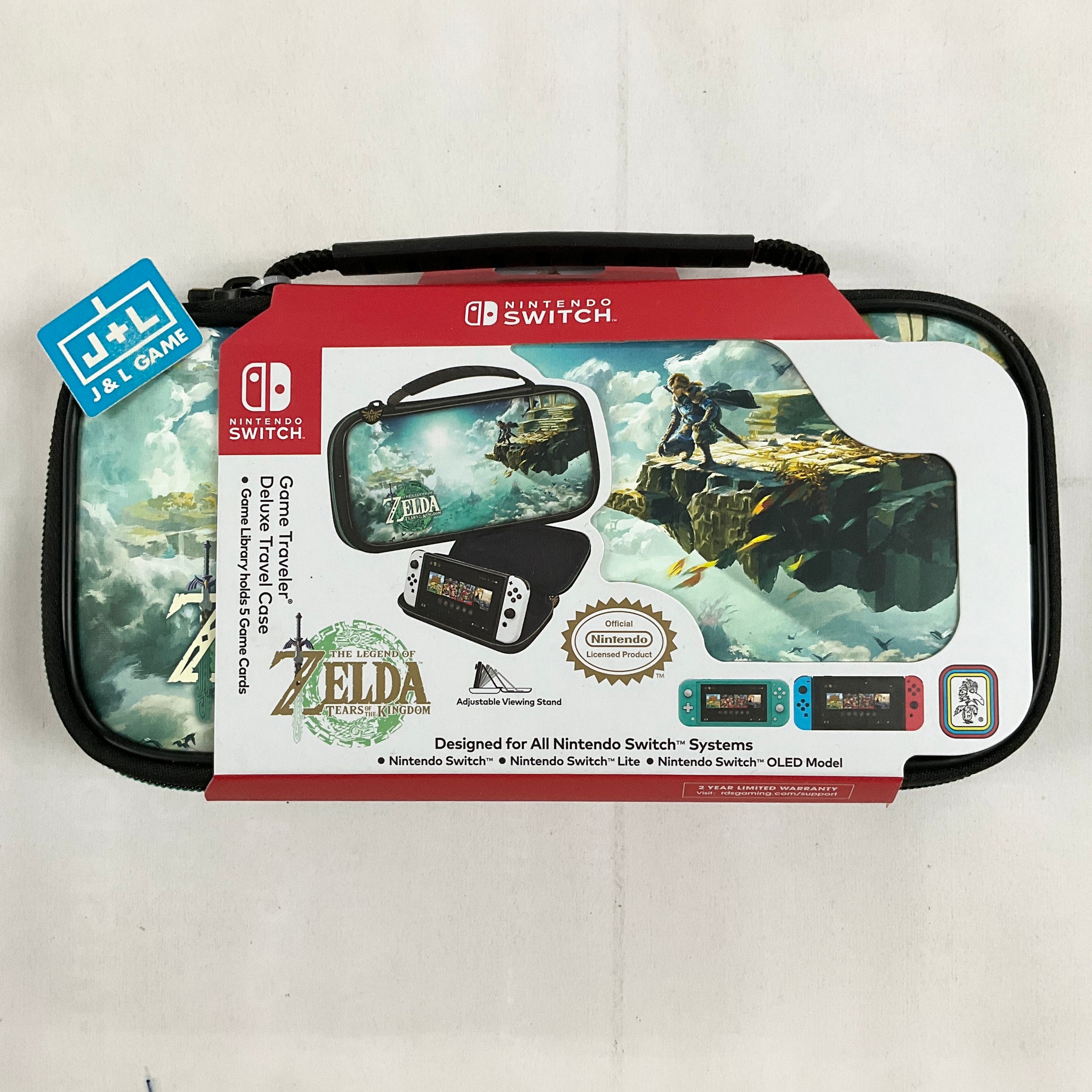 RDS Industries Deluxe Travel Case (Zelda Tears of the Kingdom) - (NSW) Nintendo Switch Video Games Game Traveler   