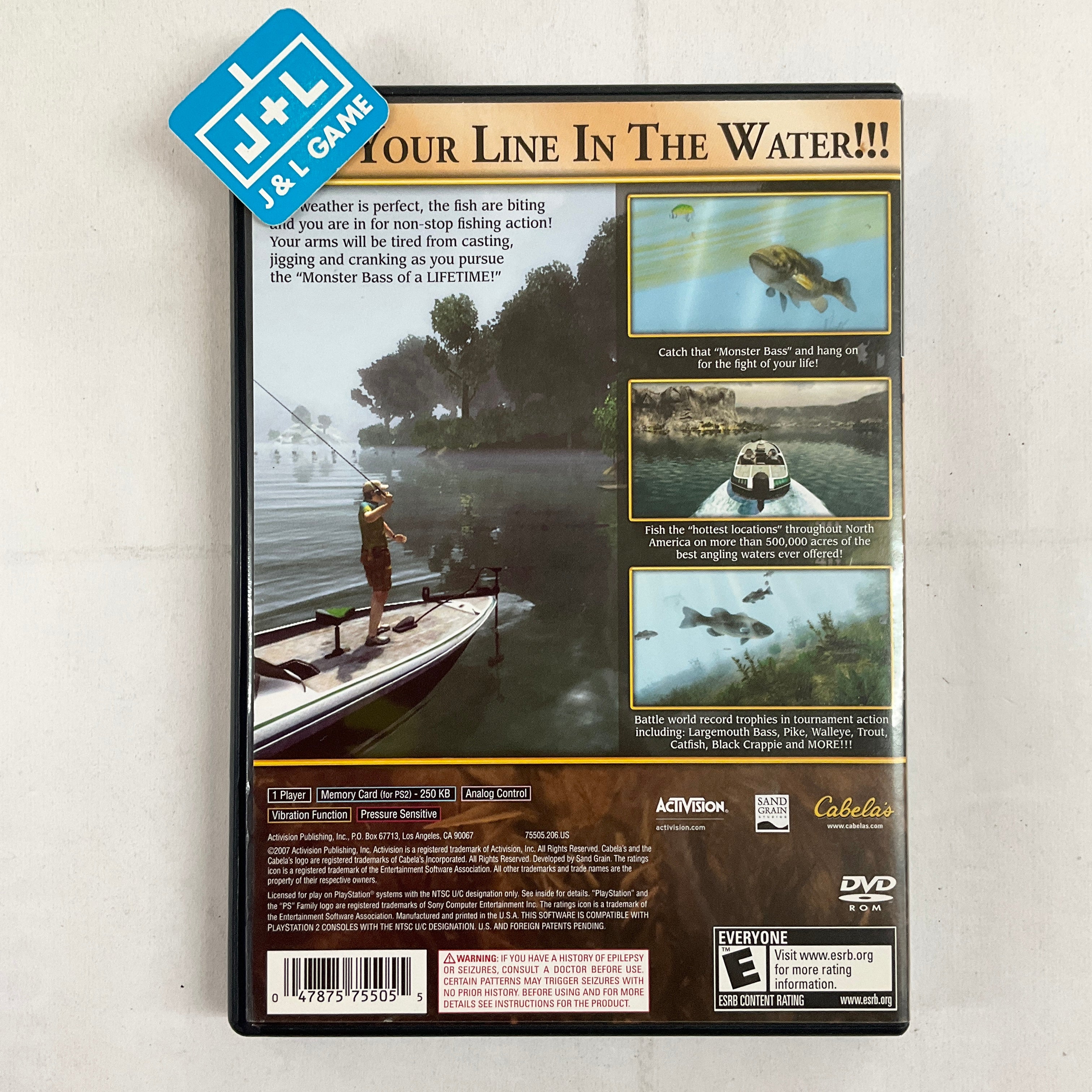 Cabela's Monster Bass - (PS2) PlayStation 2 [Pre-Owned] Video Games Activision   
