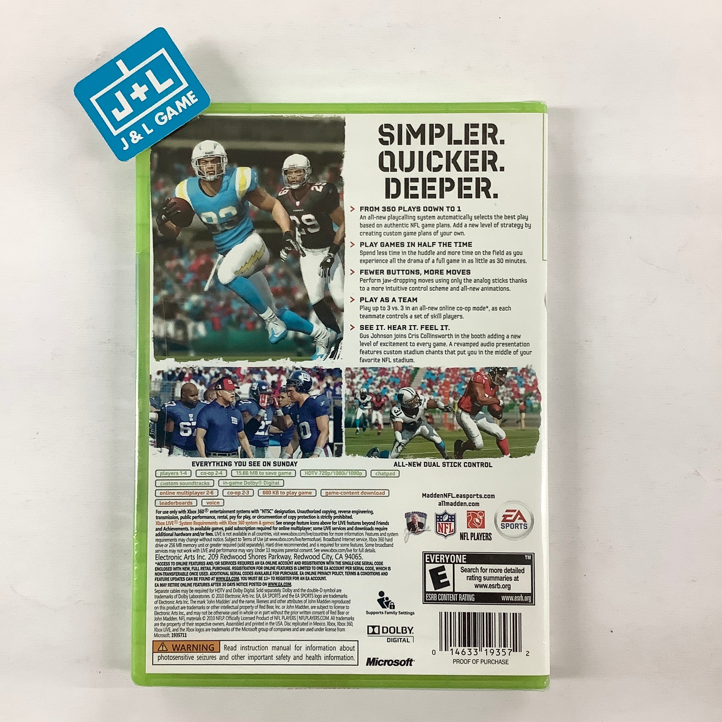 Madden NFL 11 - Xbox 360 | J&L Game
