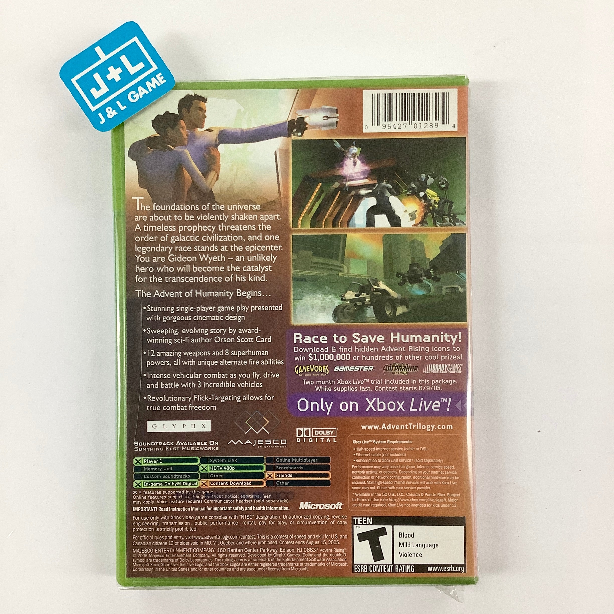 Advent Rising - (XB) Xbox | J&L Game