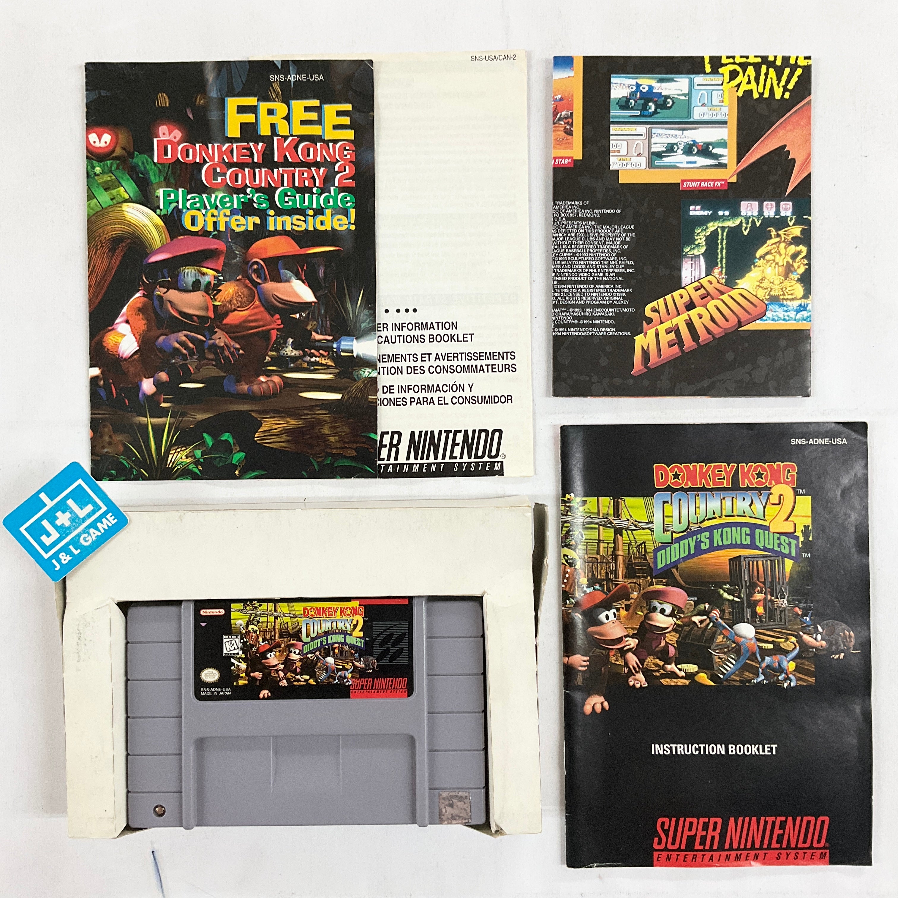 Donkey Kong Country 2: Diddy's Kong Quest (SNES) Super Nintendo