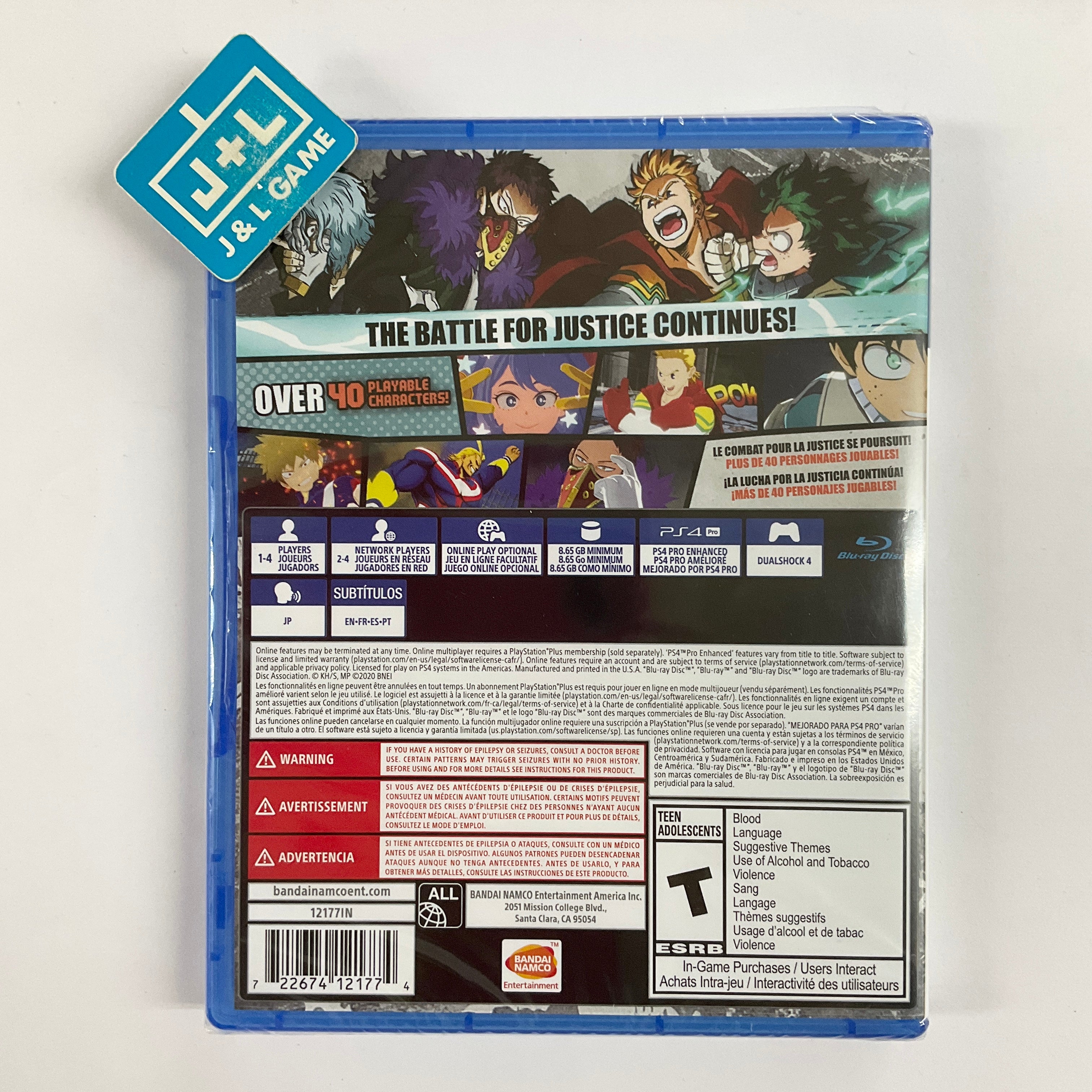 My Hero One's Justice 2 - (PS4) PlayStation 4 Video Games Bandai Namco Games