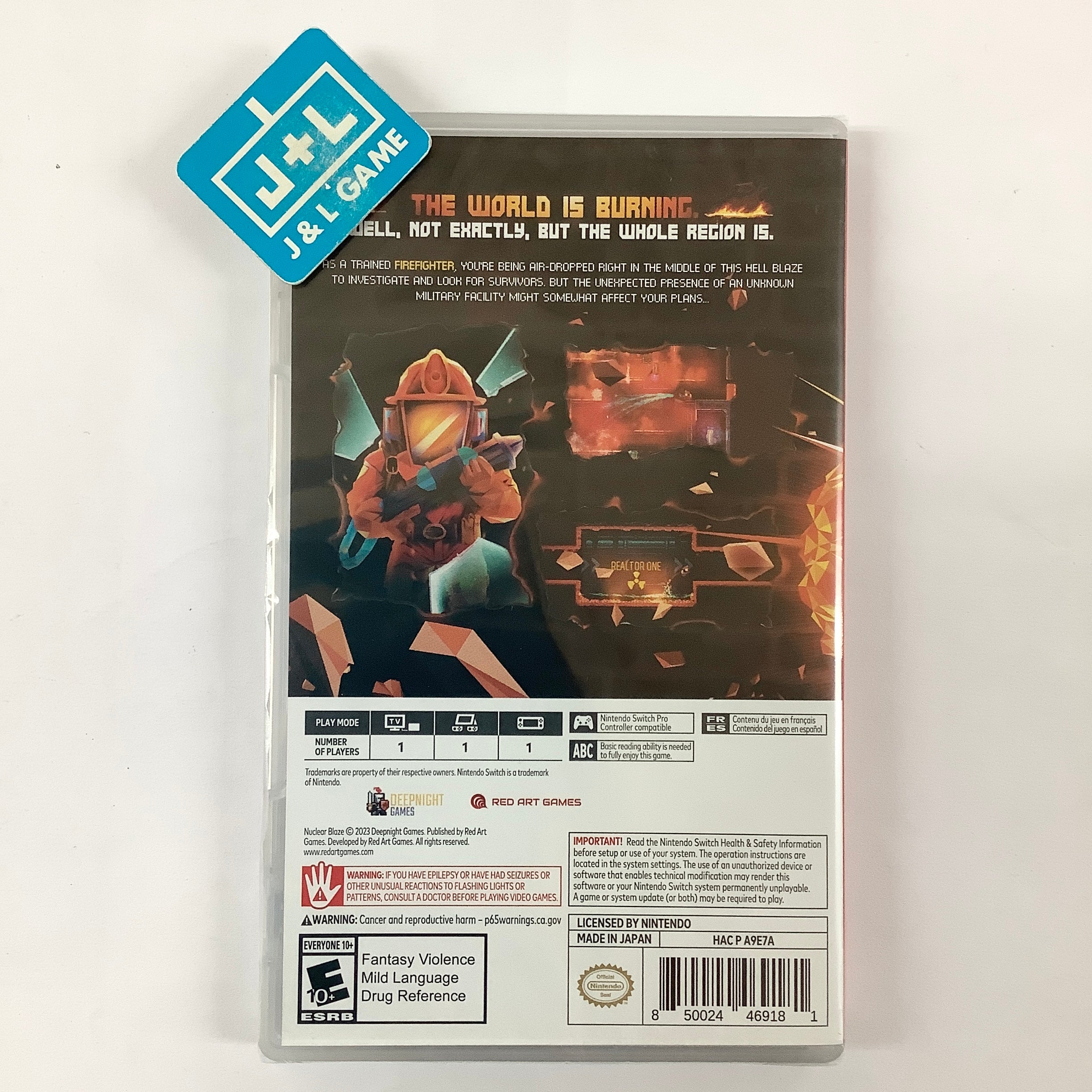 Nuclear Blaze - (NSW) Nintendo Switch Video Games Red Art Games   