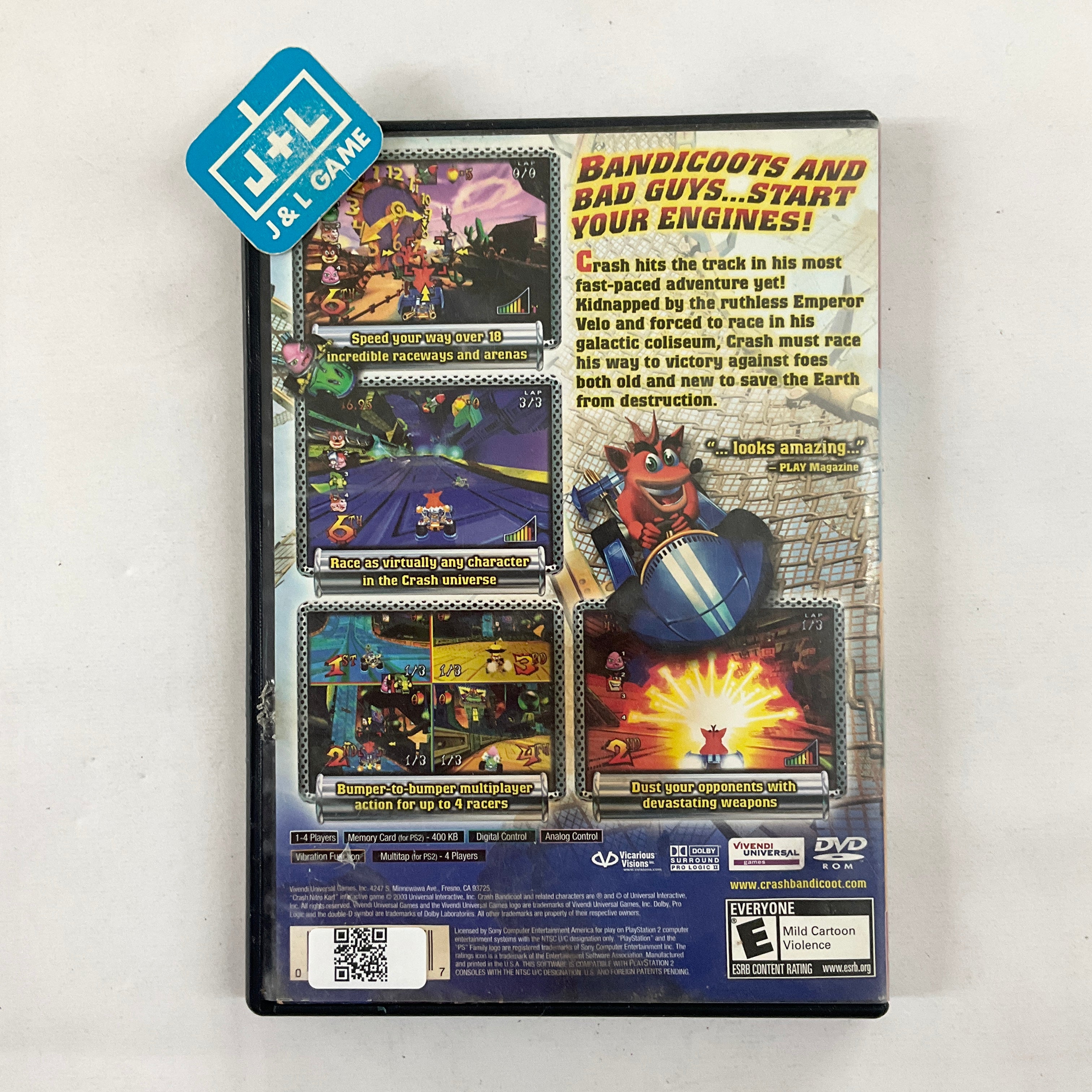 Crash Nitro Kart (Greatest Hits) - (PS2) PlayStation 2 [Pre-Owned] Video Games Universal Interactive   