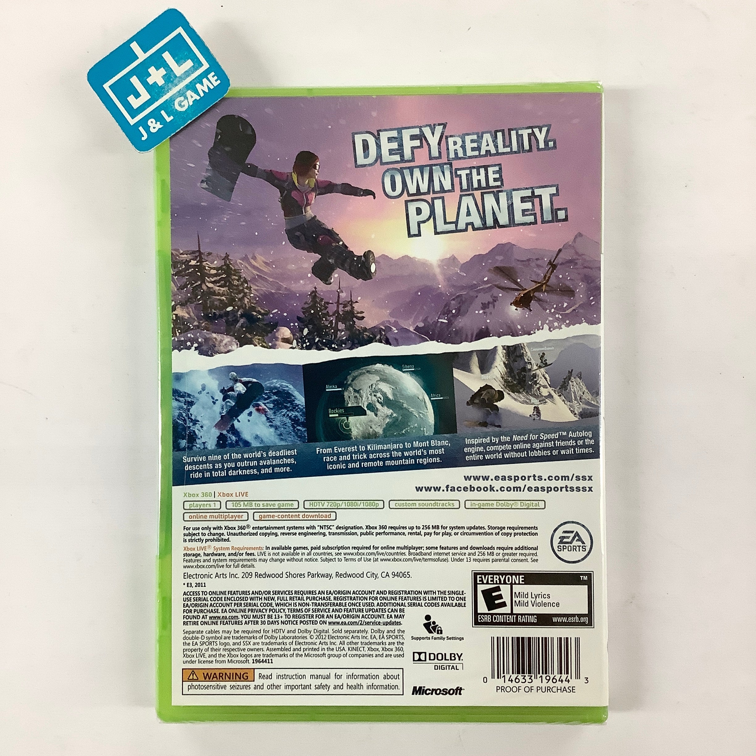 SSX - Xbox 360 | J&L Game