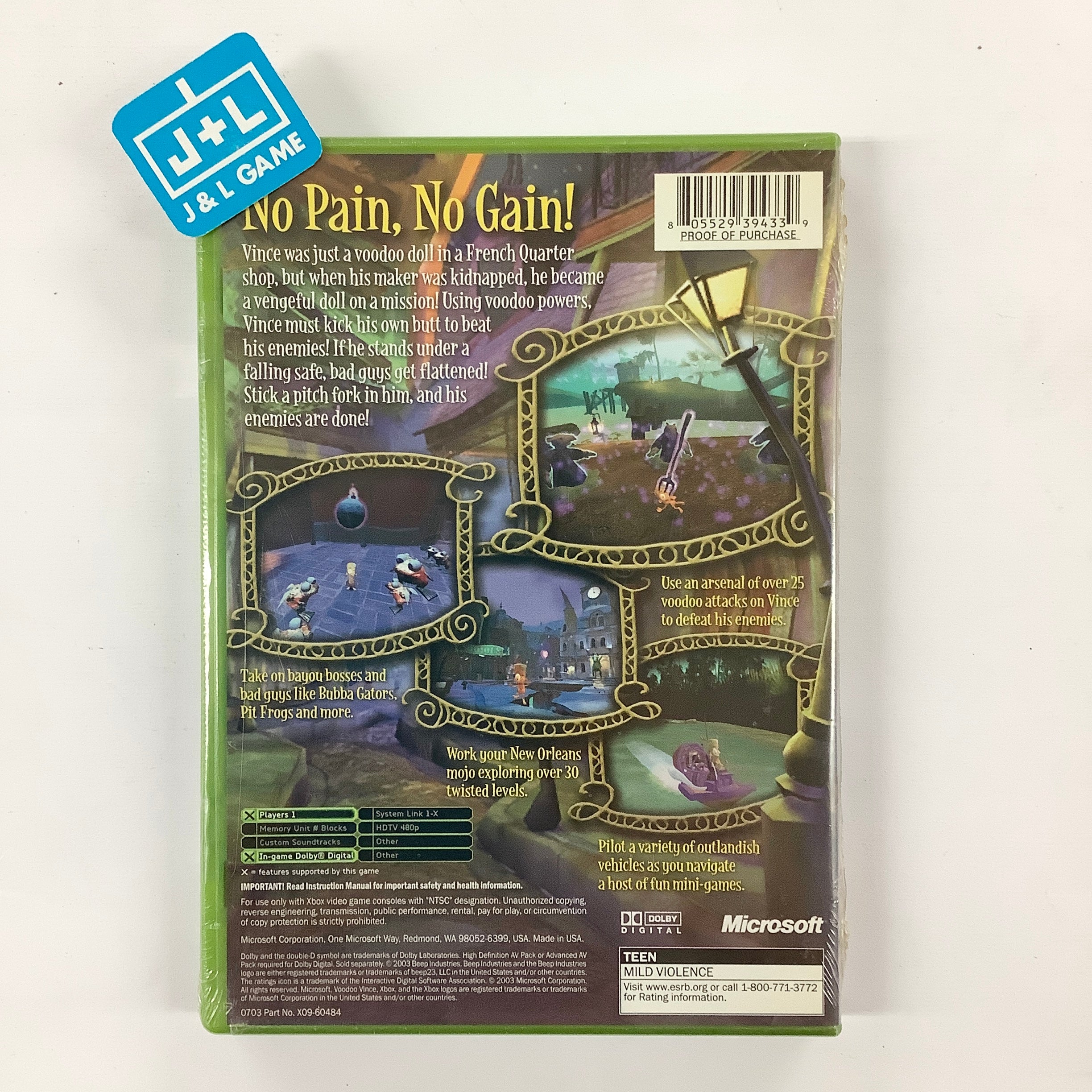 Voodoo Vince - (XB) Xbox Video Games Microsoft Game Studios   