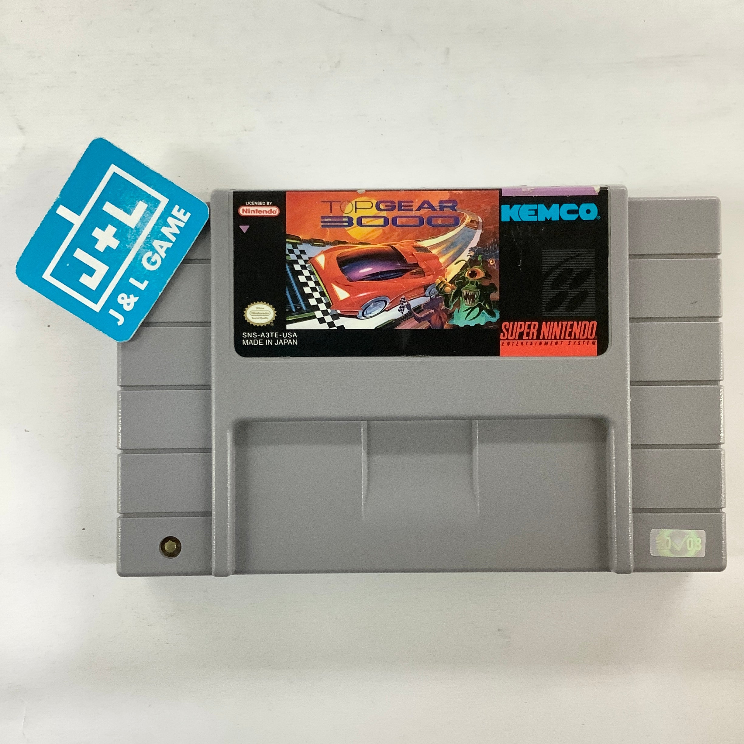 Top Gear 3000 - (SNES) Super Nintendo [Pre-Owned] Video Games Kemco   