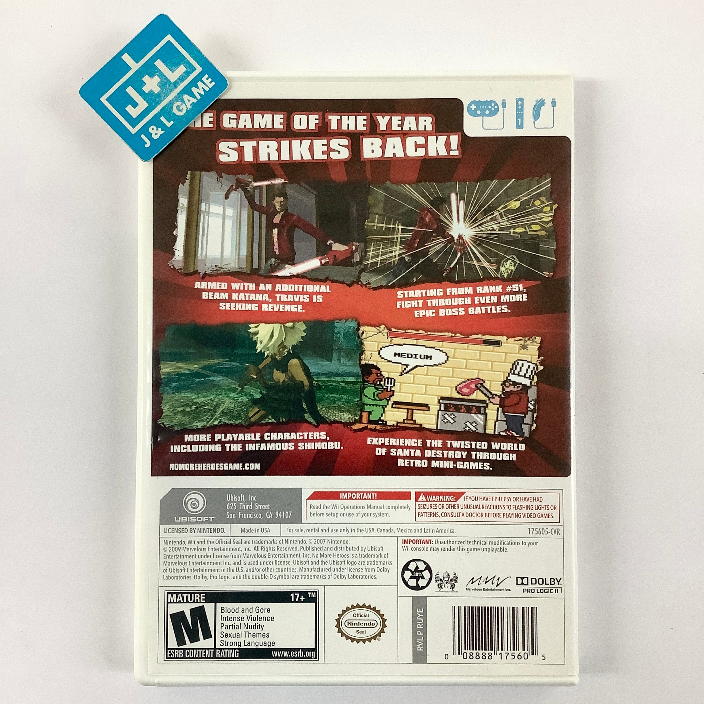 No More Heroes 2: Desperate Struggle - Nintendo Wii [Pre-Owned] Video Games Ubisoft   