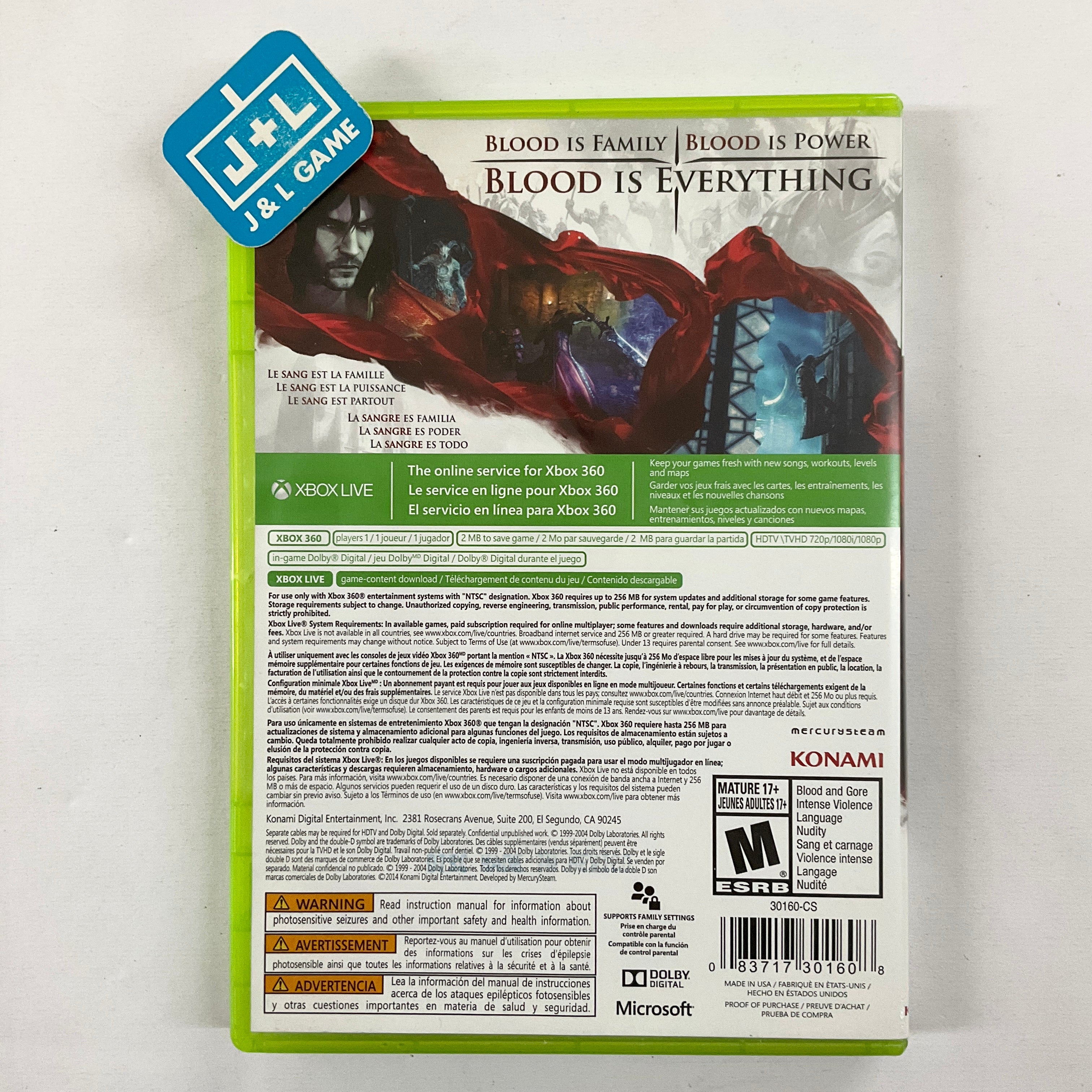 Castlevania: Lords of Shadow 2 - Xbox 360 [Pre-Owned] | J&L Game
