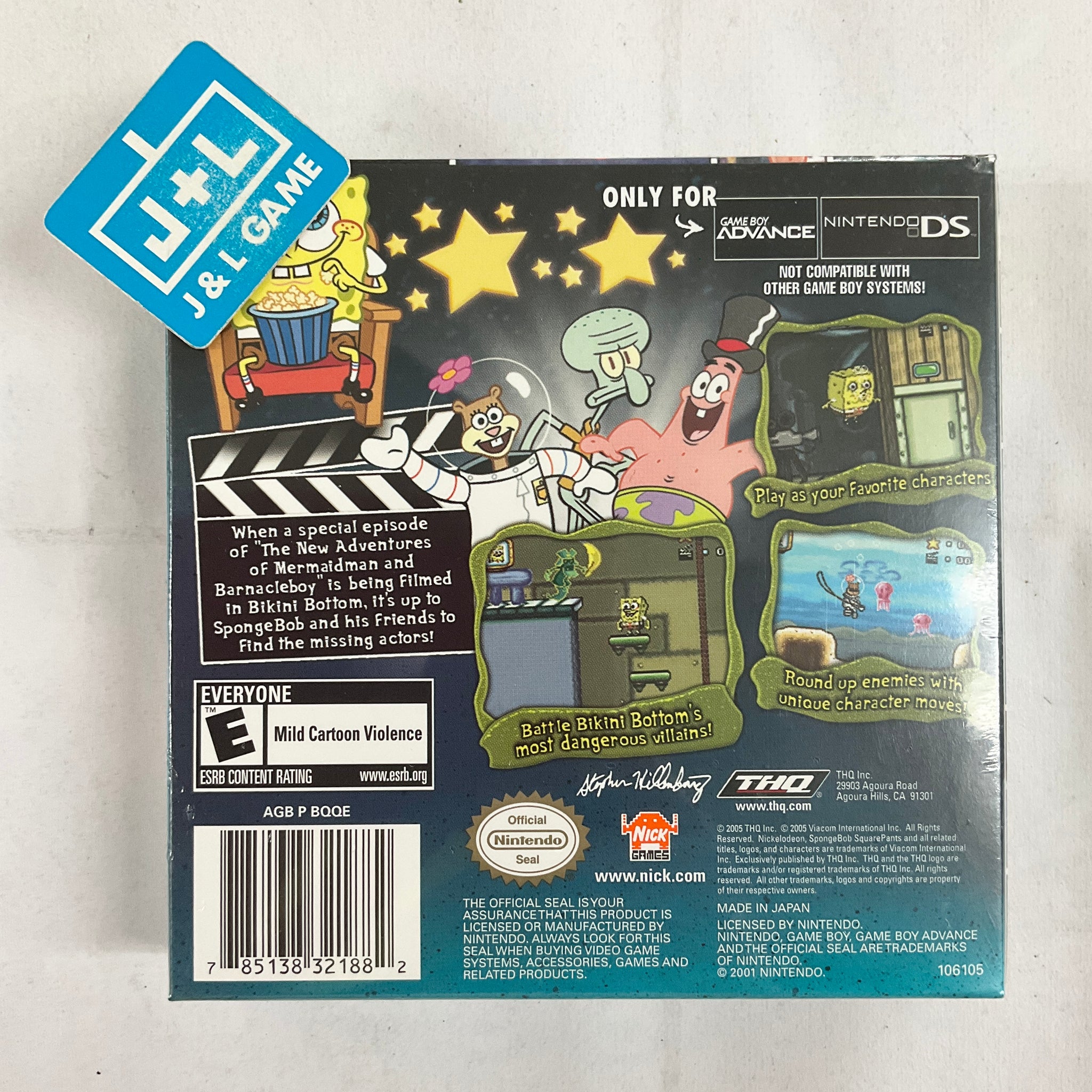 SpongeBob SquarePants Lights, Camera, Pants! (GBA) Game Boy Advance