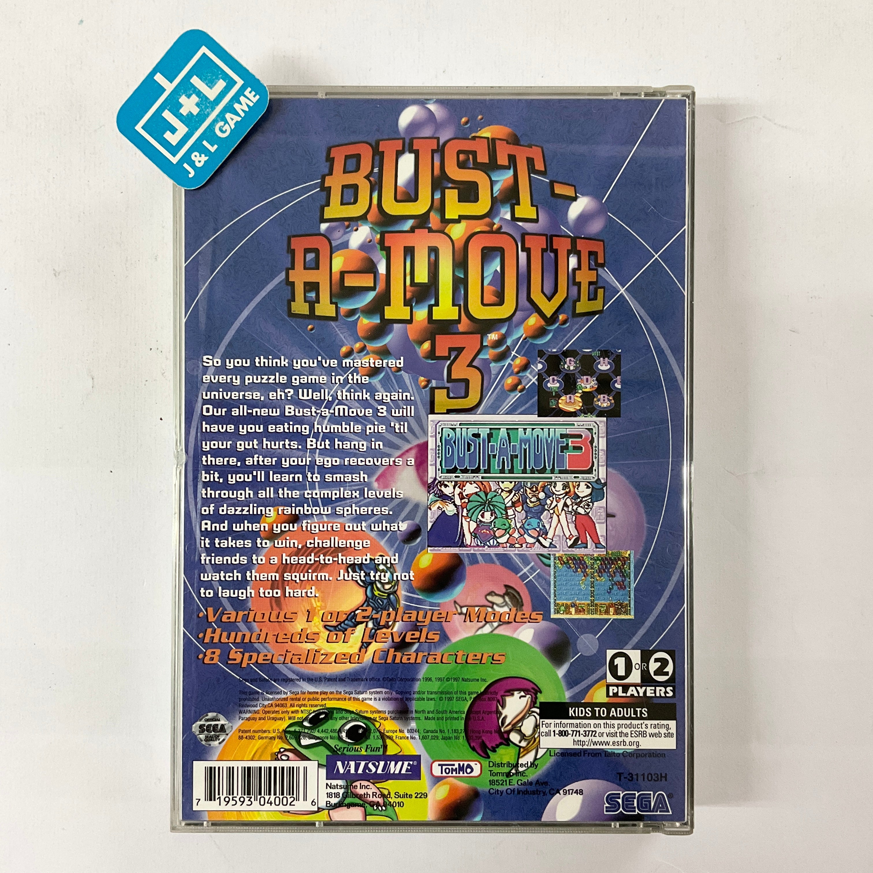 Bust-A-Move 3 - (SS) SEGA Saturn [Pre-Owned] | J&L Game